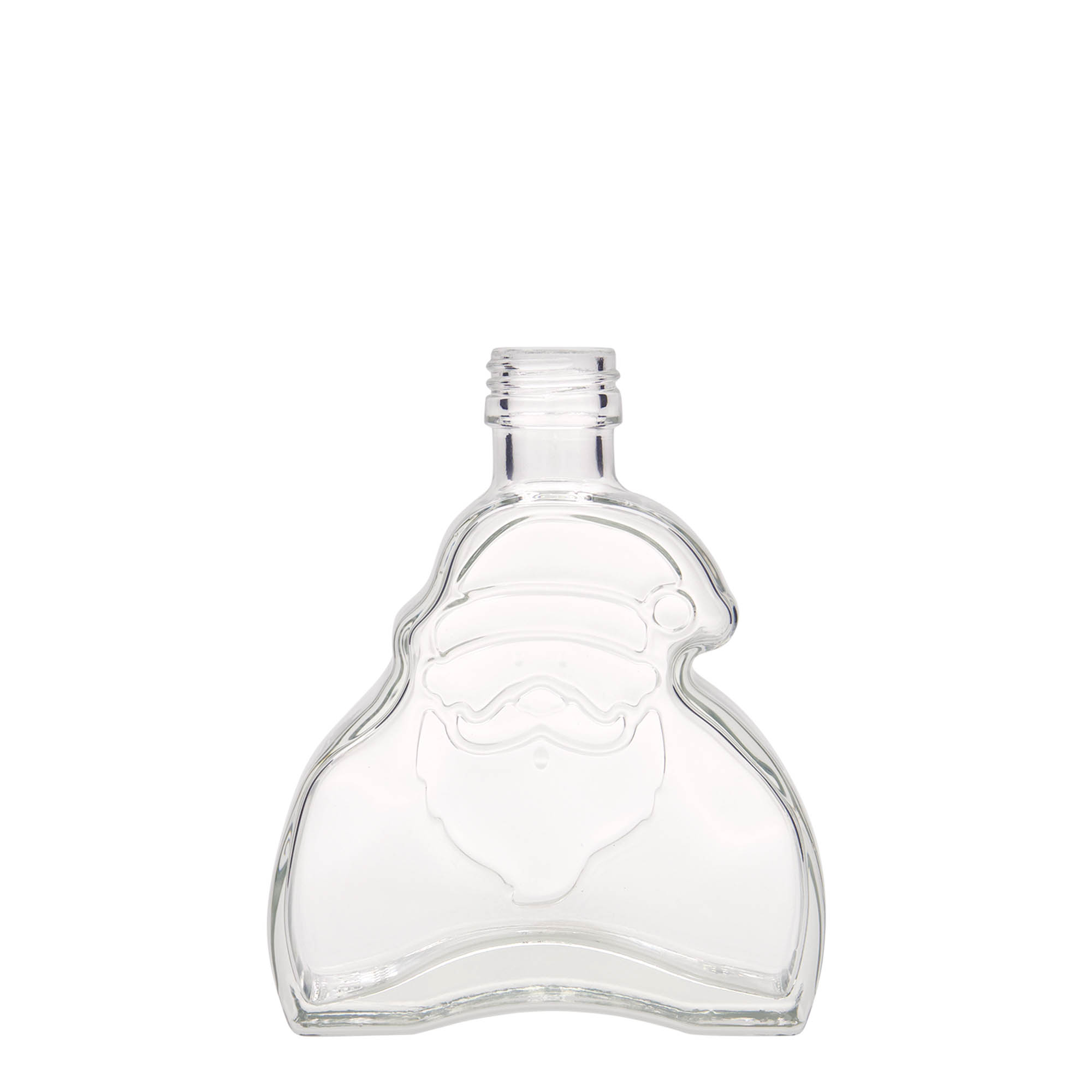 Glazen fles 'Santa Claus', 200 ml, monding: PP 28 Glazen fles 'Santa Claus', 200 ml, monding: PP 28