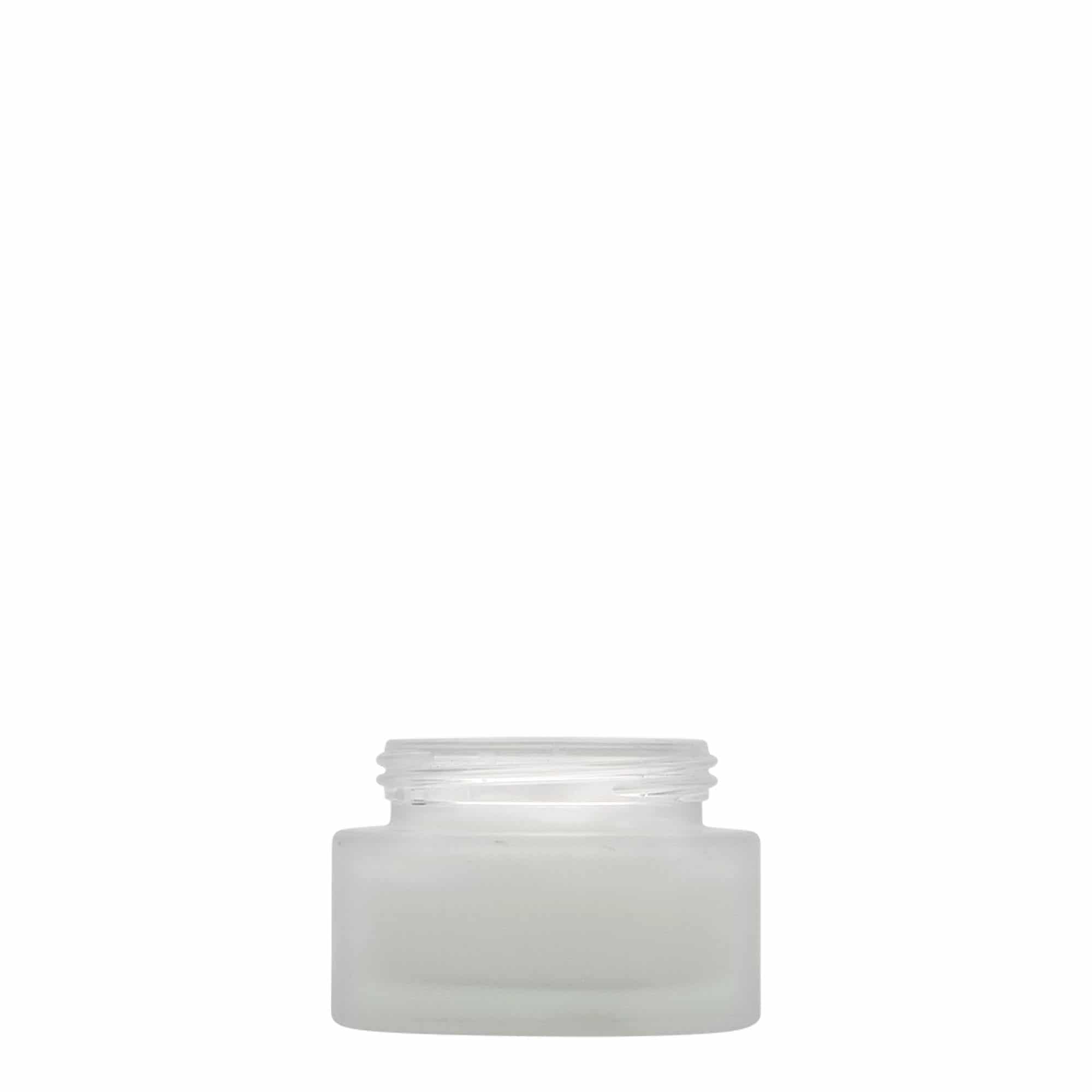 Pot 30 ml 'Platin Edition', verre, glacé, bouchage: Bougage à vis
