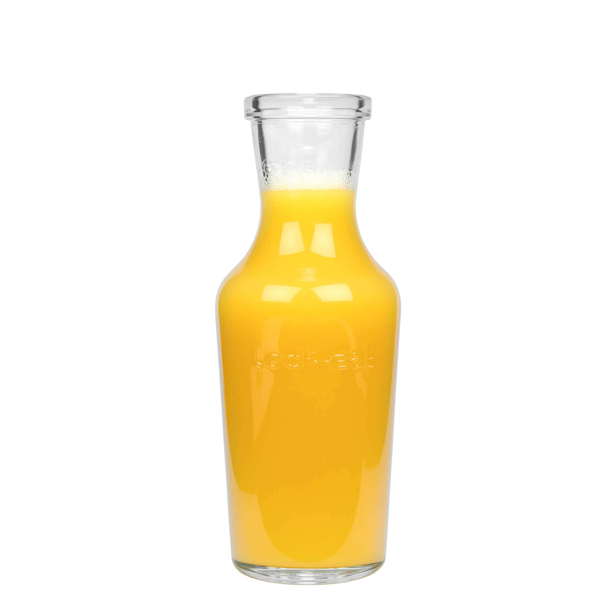 Glazen karaf 'Lock-Eat', 1000 ml, monding: beugelsluiting Glazen karaf 'Lock-Eat', 1000 ml, monding: beugelsluiting