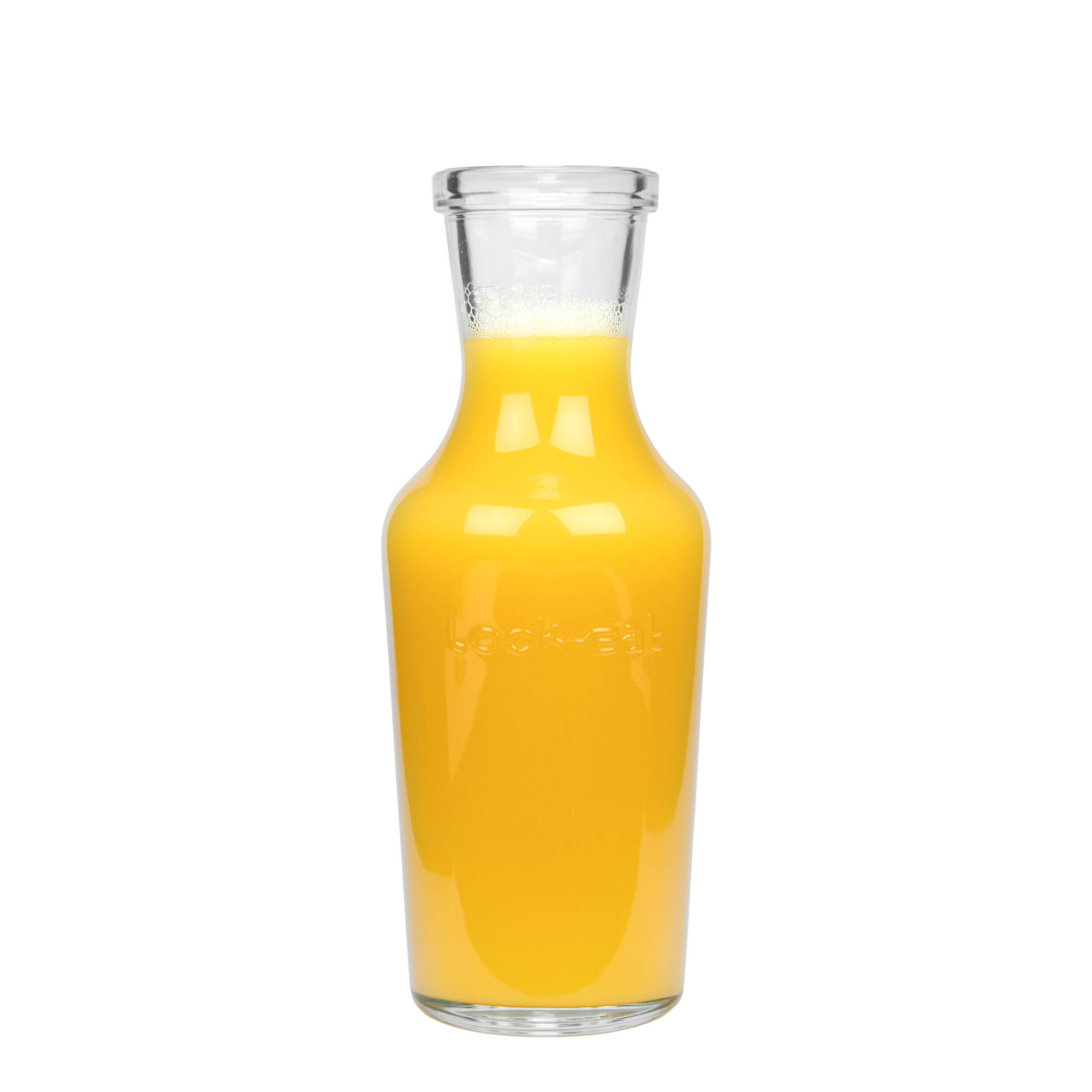 Glazen karaf 'Lock-Eat', 1000 ml, monding: beugelsluiting Glazen karaf 'Lock-Eat', 1000 ml, monding: beugelsluiting