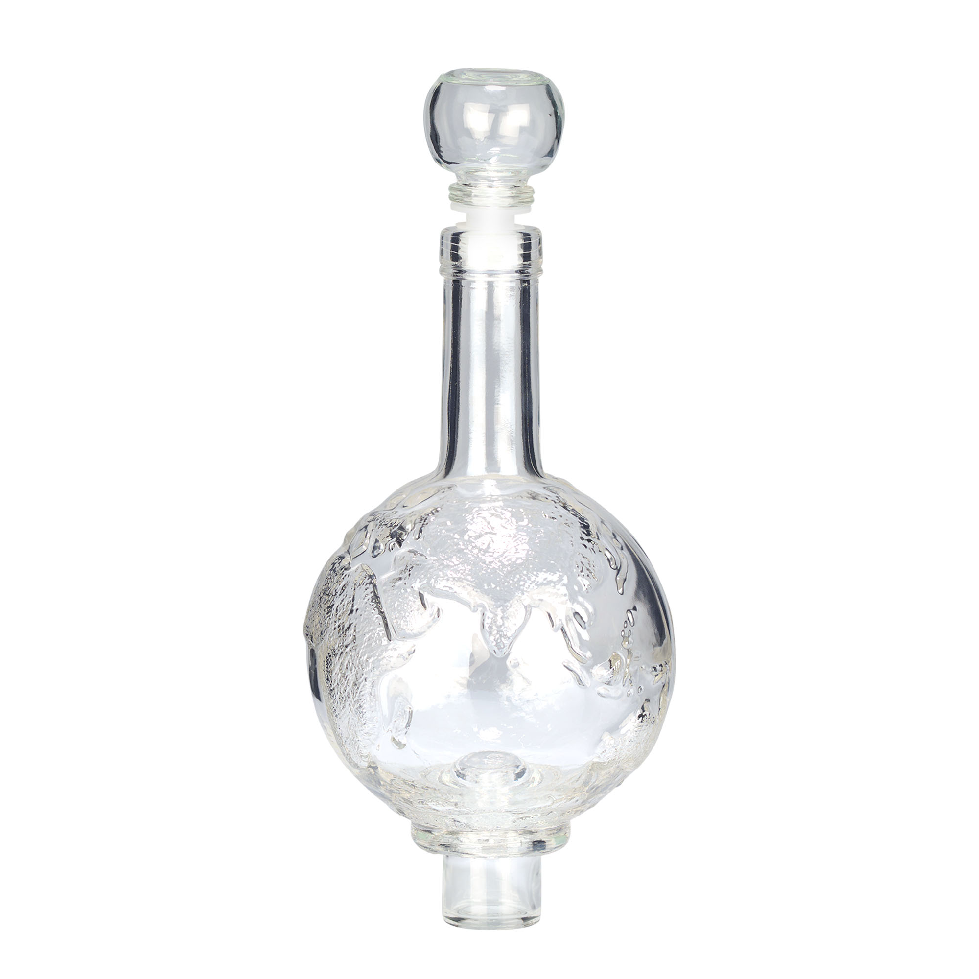 Glazen fles 'Globus', 500 ml, monding: kurk