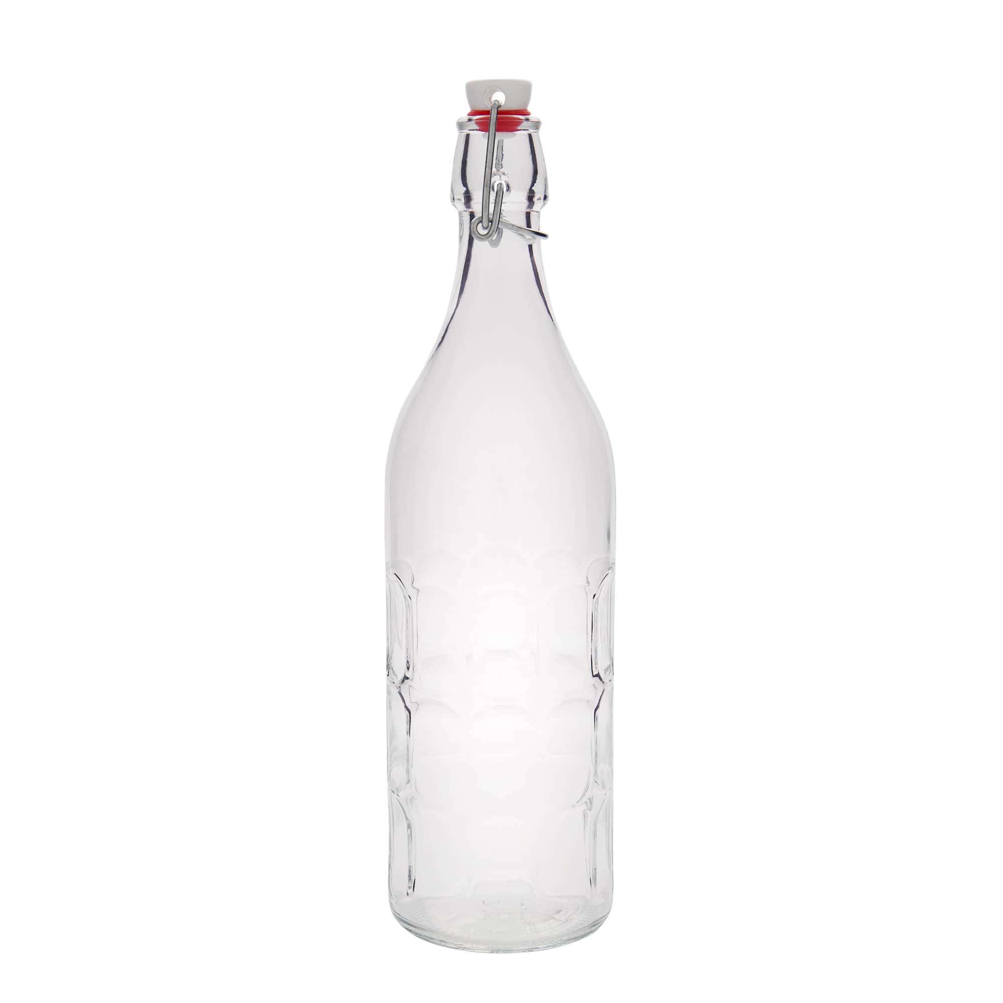 Bouteille en verre 1 000 ml « Moresca », bouchage: bouchon mécanique