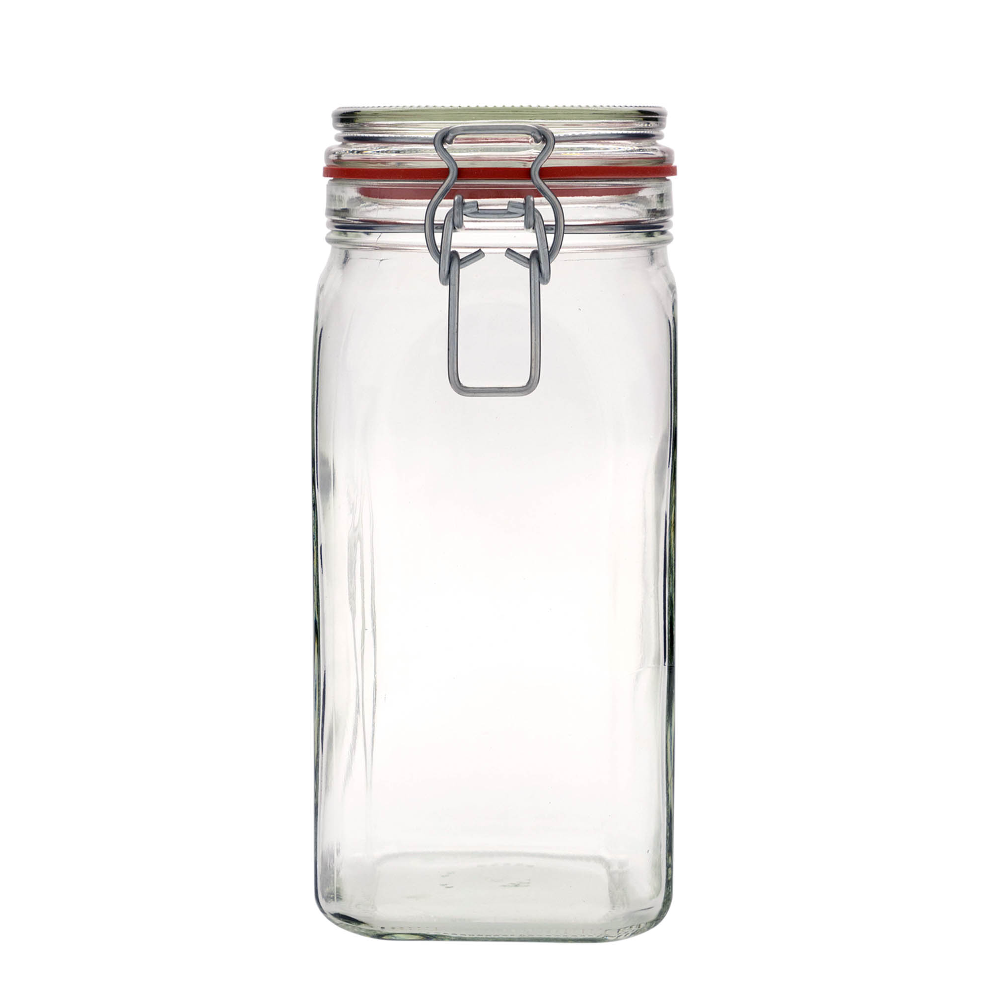 Bocal à fermeture mécanique 1 540 ml, carré, bouchage: bouchon mécanique Bocal à fermeture mécanique 1 540 ml, carré, bouchage: bouchon mécanique