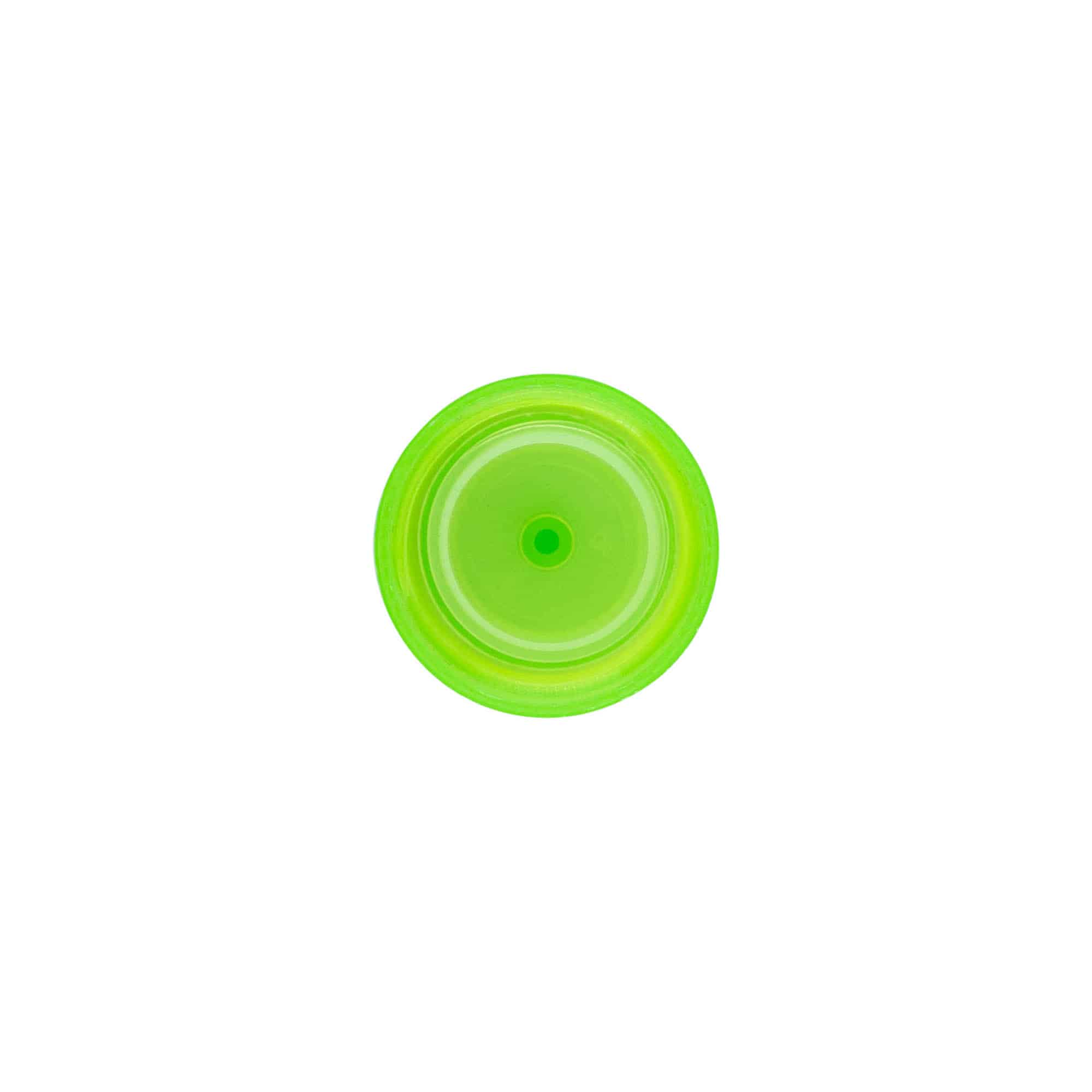 Bougage à vis avec insert de pulvérisation, plastique PP, vert, pour bouchage: 24/410