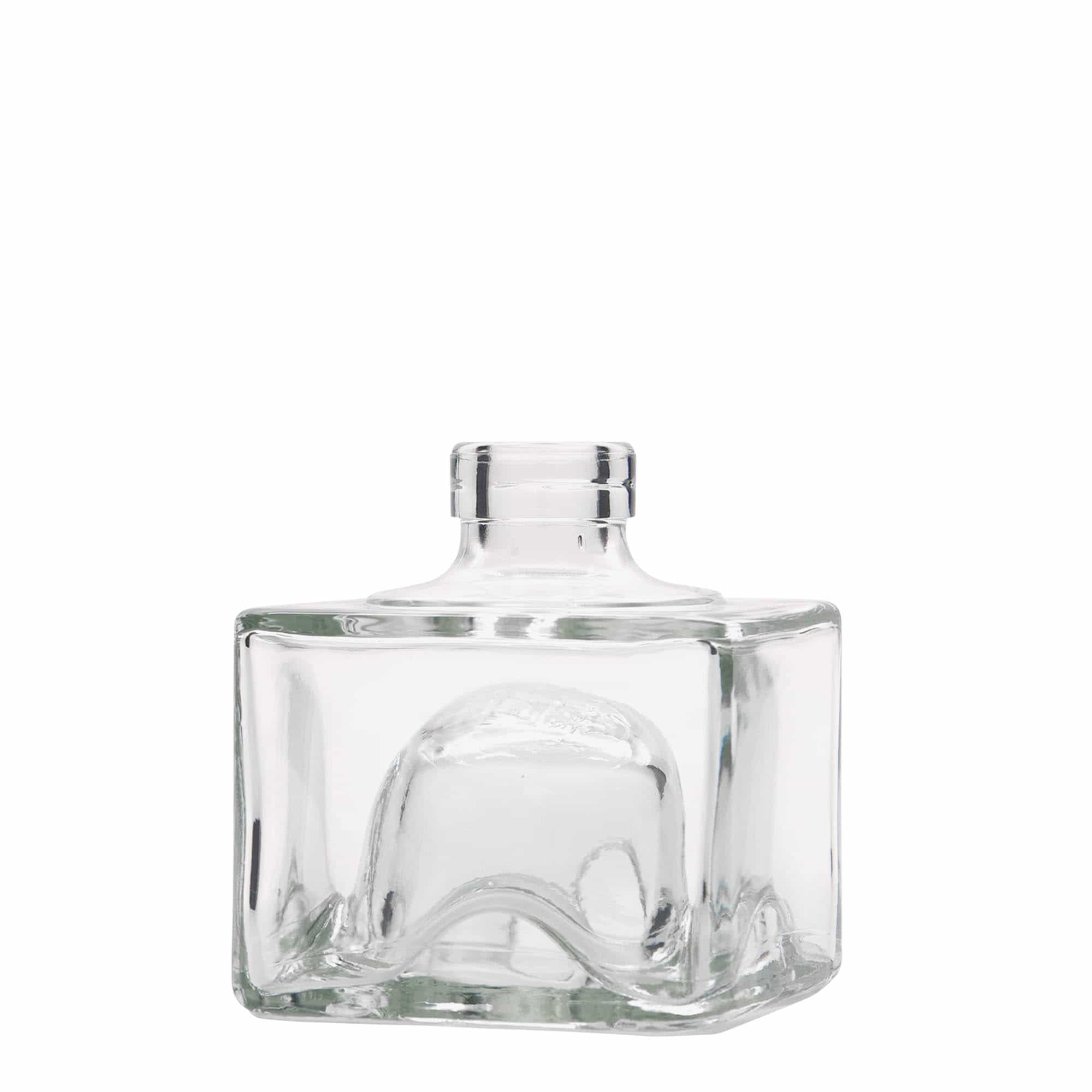 Bouteille en verre 200 ml 'Cocolores', carrée, bouchage: bouchon