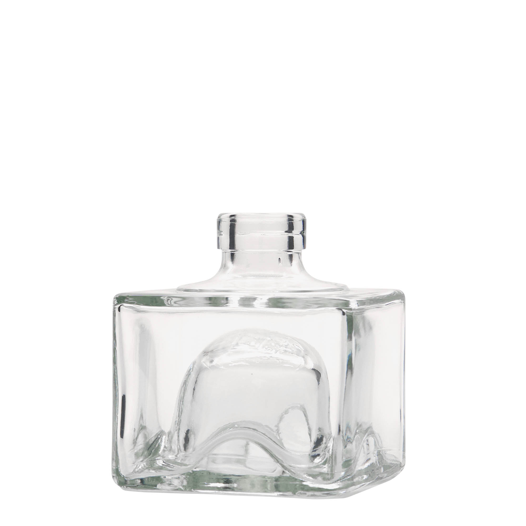 Bouteille en verre 200 ml « Cocolores », carrée, bouchage: bouchon