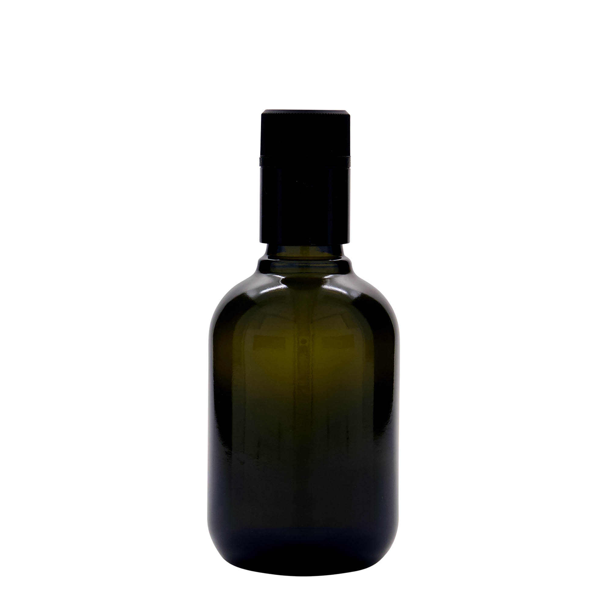 Bouteille de vinaigre / d’huile 250 ml 'Biolio', verre, vert antique, bouchage: DOP Bouteille de vinaigre / d’huile 250 ml 'Biolio', verre, vert antique, bouchage: DOP