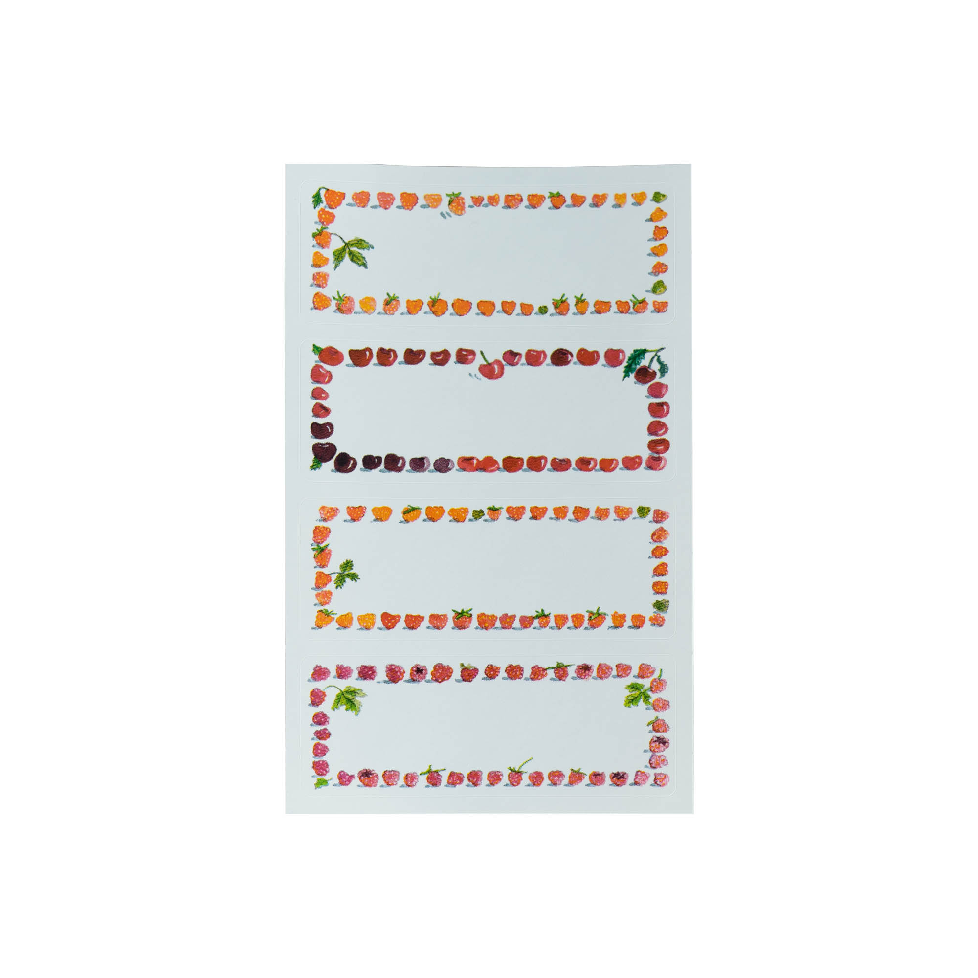 Zweckform etiketten 'Fruitrand', rechthoekig, papier, meerkleurig Zweckform etiketten 'Fruitrand', rechthoekig, papier, meerkleurig