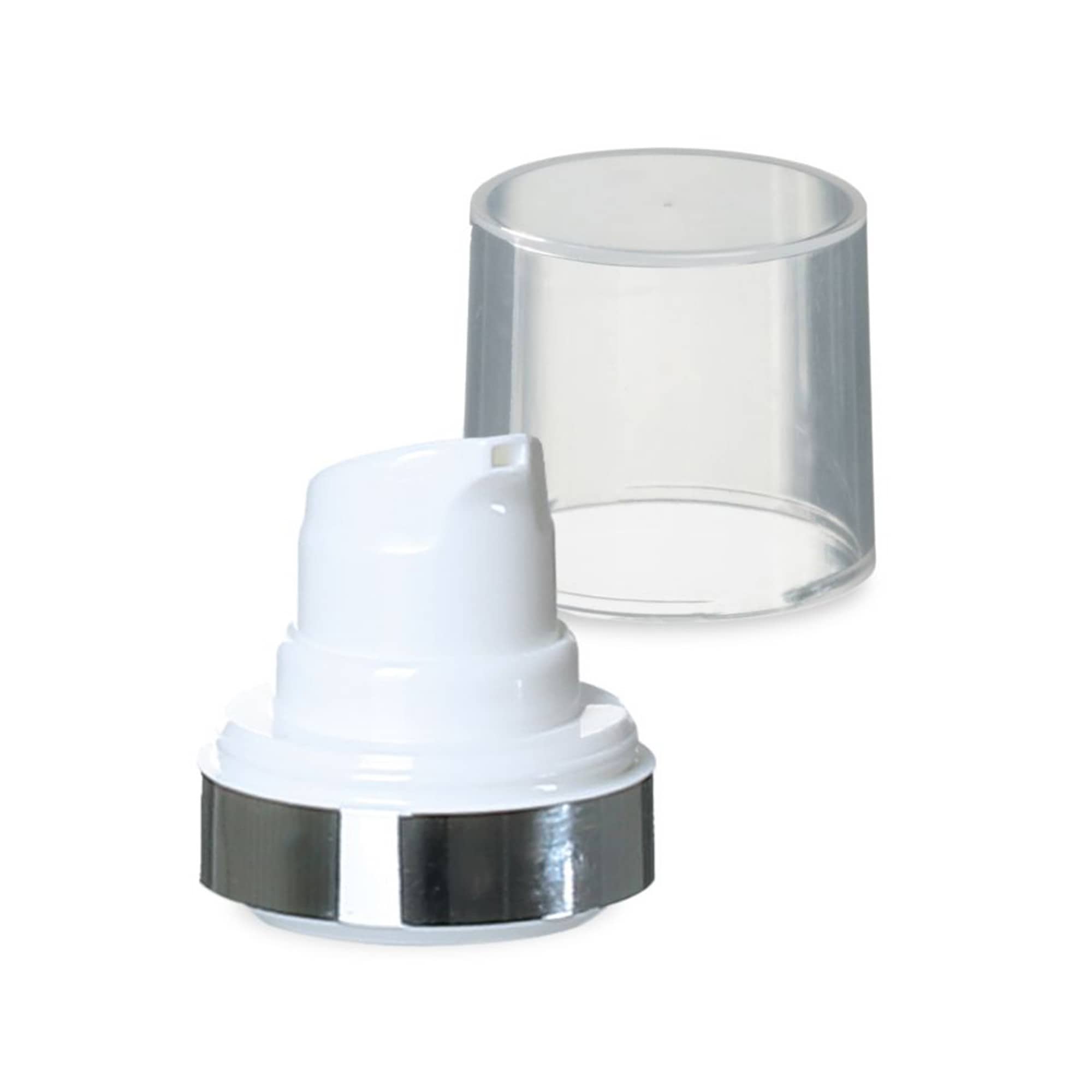 Flacon airless tête de pompe 'Micro', plastique PP, blanc