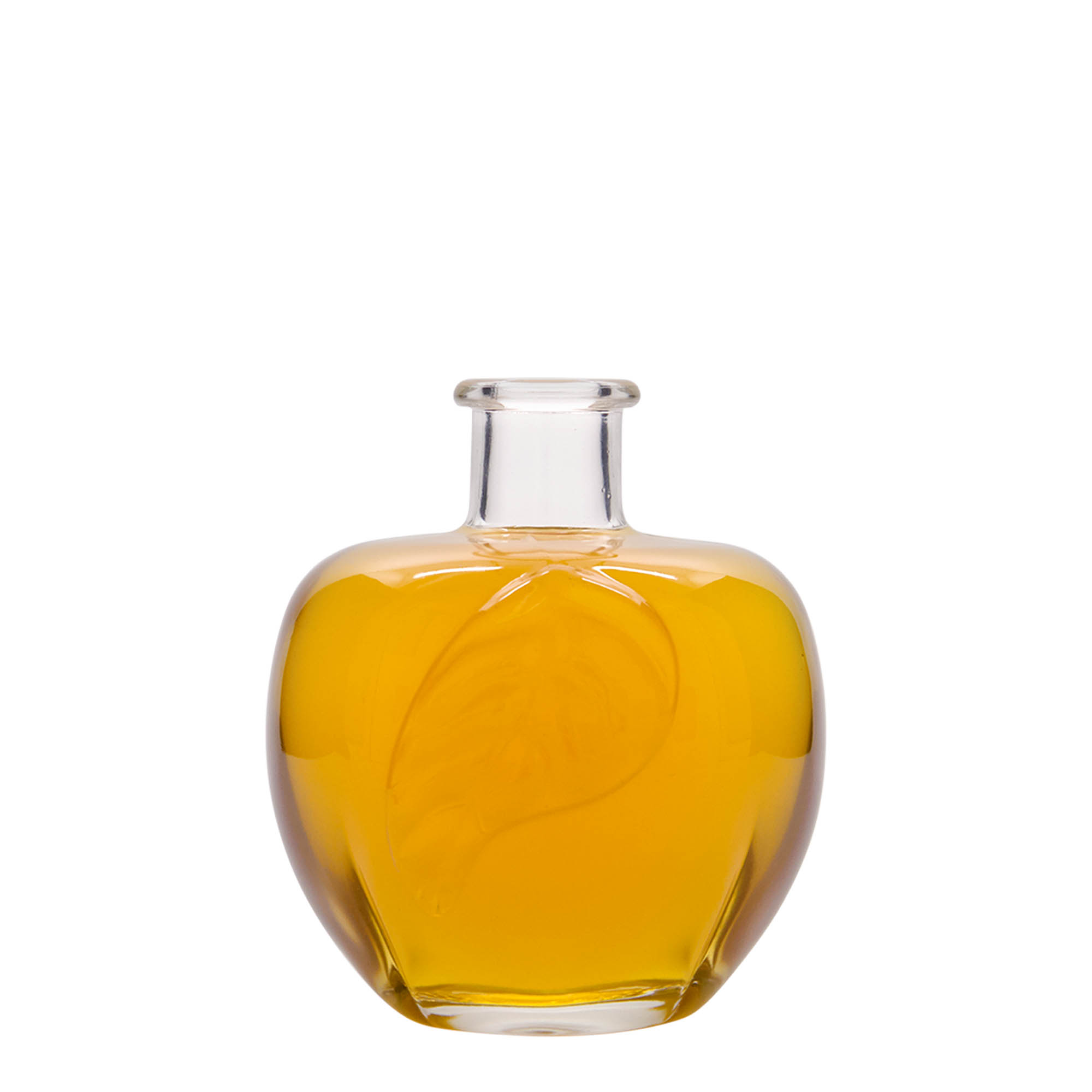 Glazen fles 'Appel', 350 ml, monding: kurk Glazen fles 'Appel', 350 ml, monding: kurk