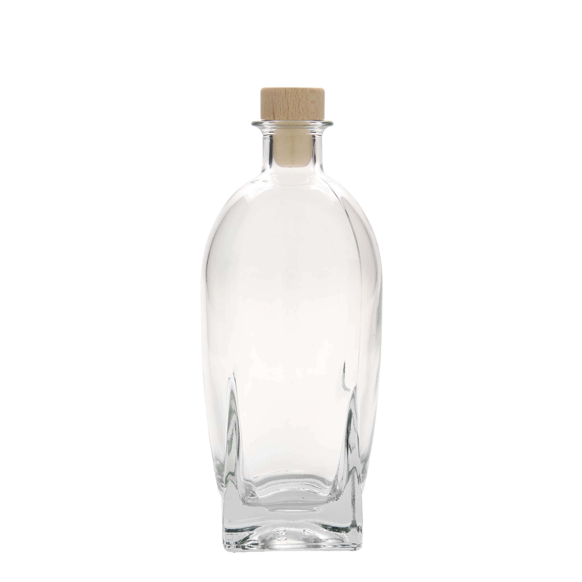 Bouteille en verre 500 ml 'Zino', carrée, bouchage: bouchon Bouteille en verre 500 ml 'Zino', carrée, bouchage: bouchon