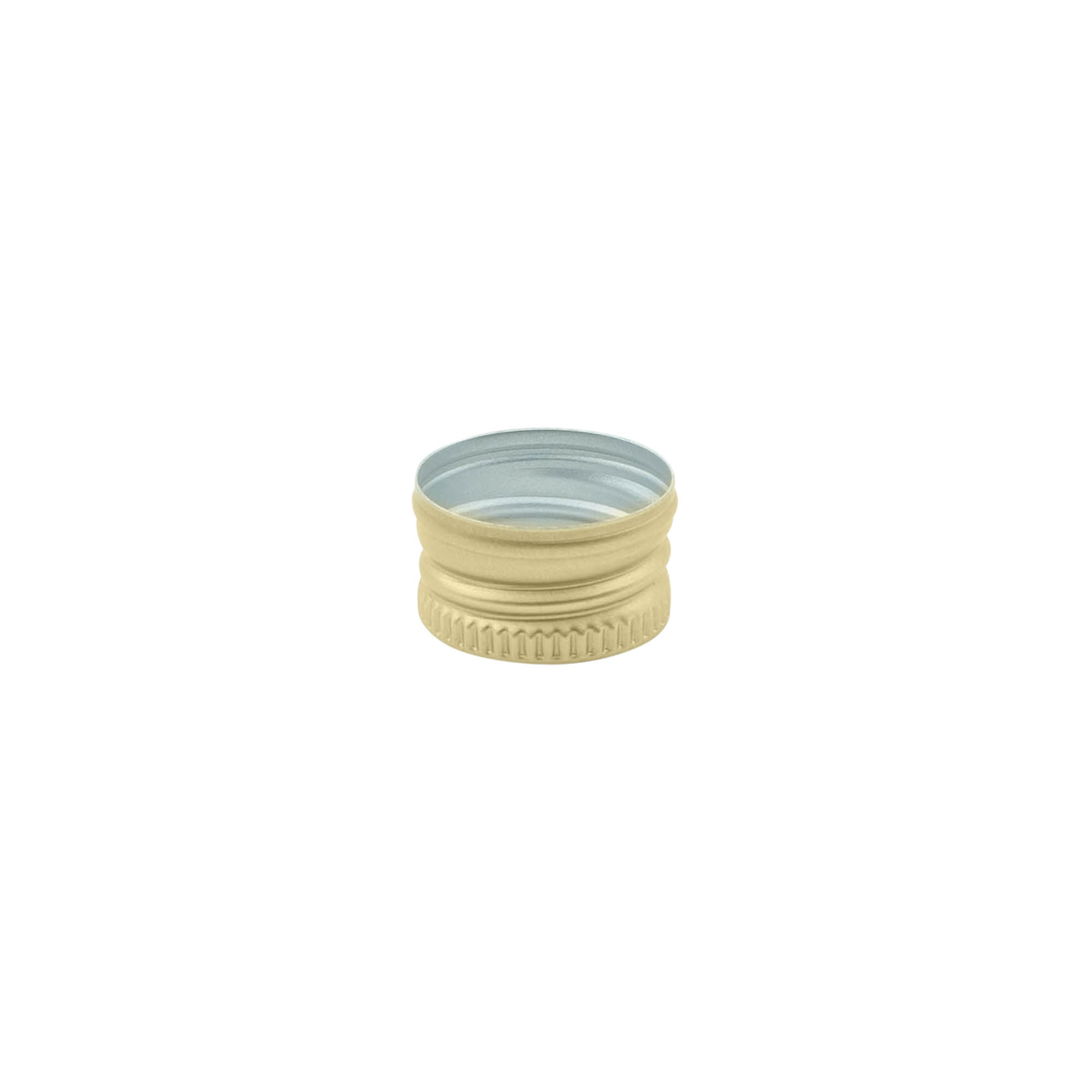 Schroefsluiting, metaal, goud, voor monding: PP 18 Schroefsluiting, metaal, goud, voor monding: PP 18