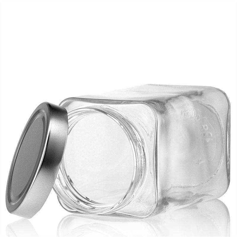 Bocal carré 720 ml « Ikarus », bouchage: Deep-Twist-Off (DTO 82)