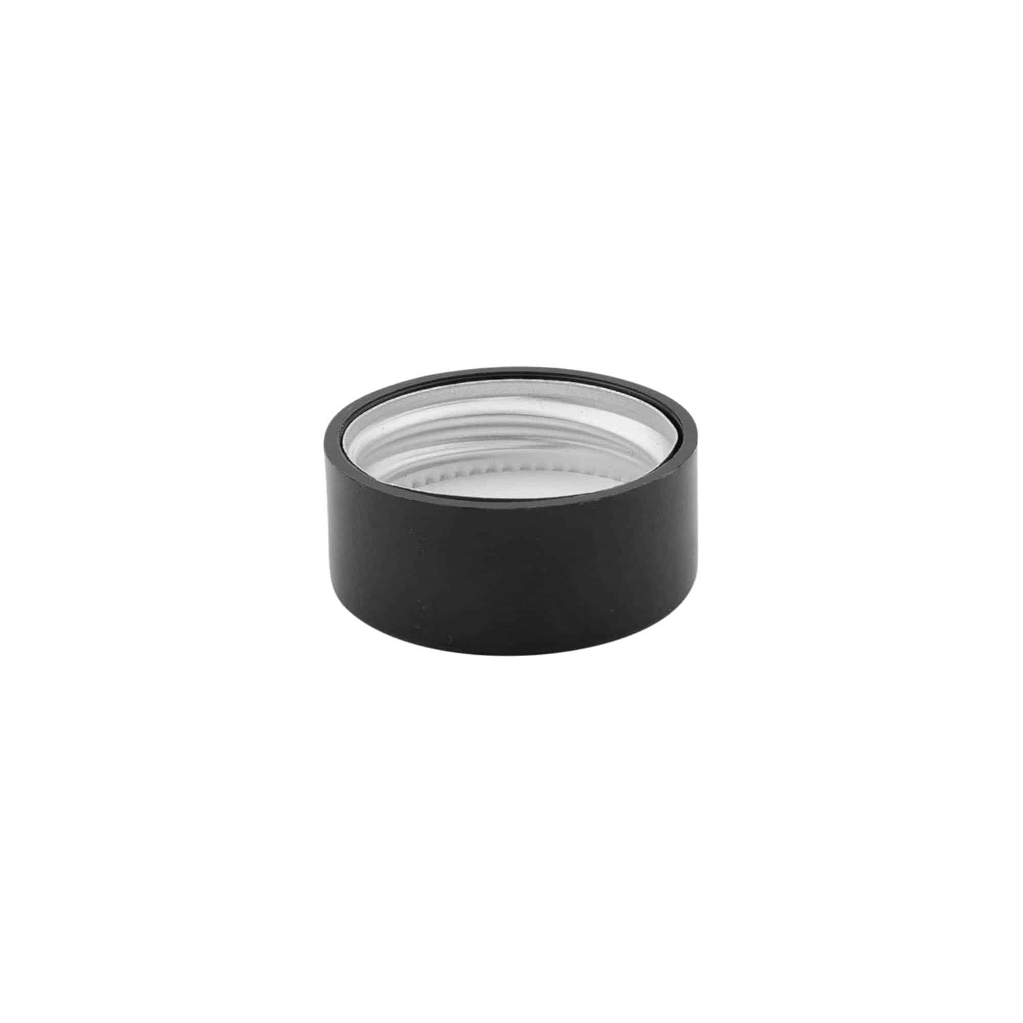 Schroefsluiting, ABS-kunststof, zwart, voor monding: GPI 28/400