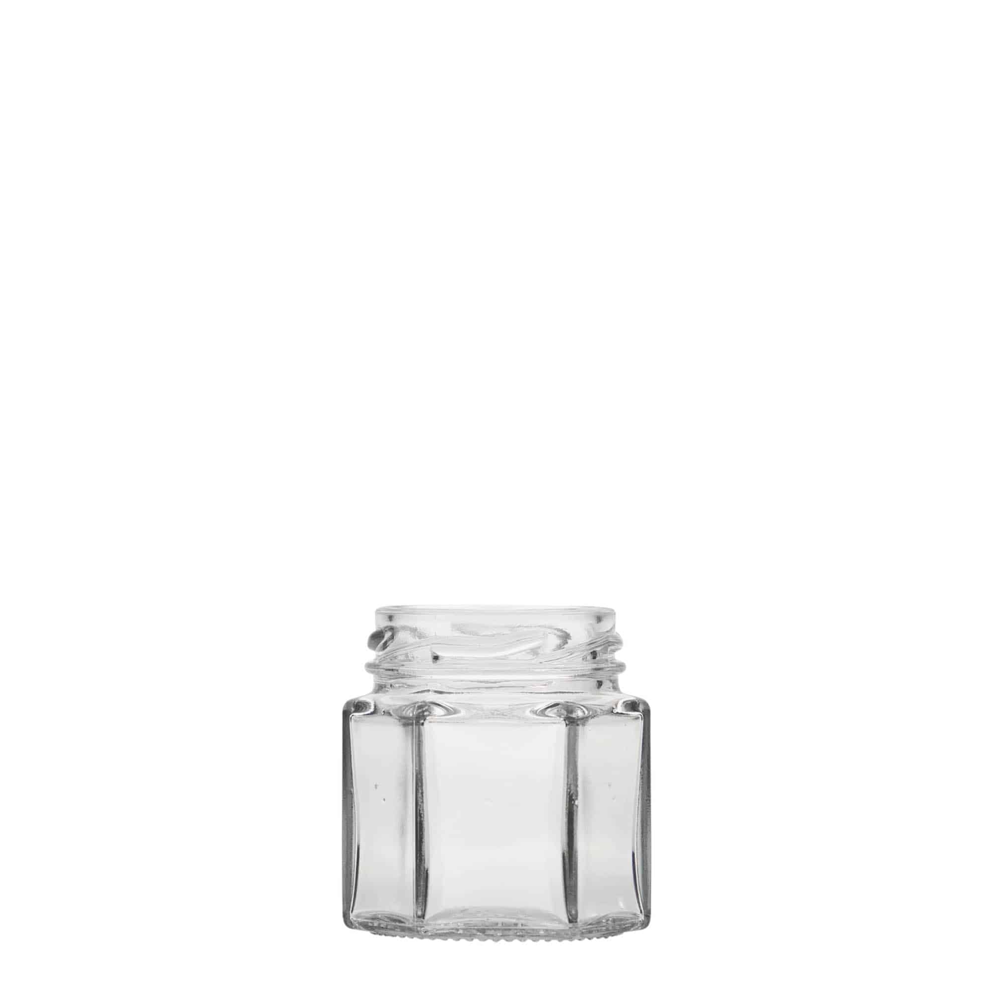 Bocal hexagonal 47 ml, bouchage: Twist-Off (TO 43)