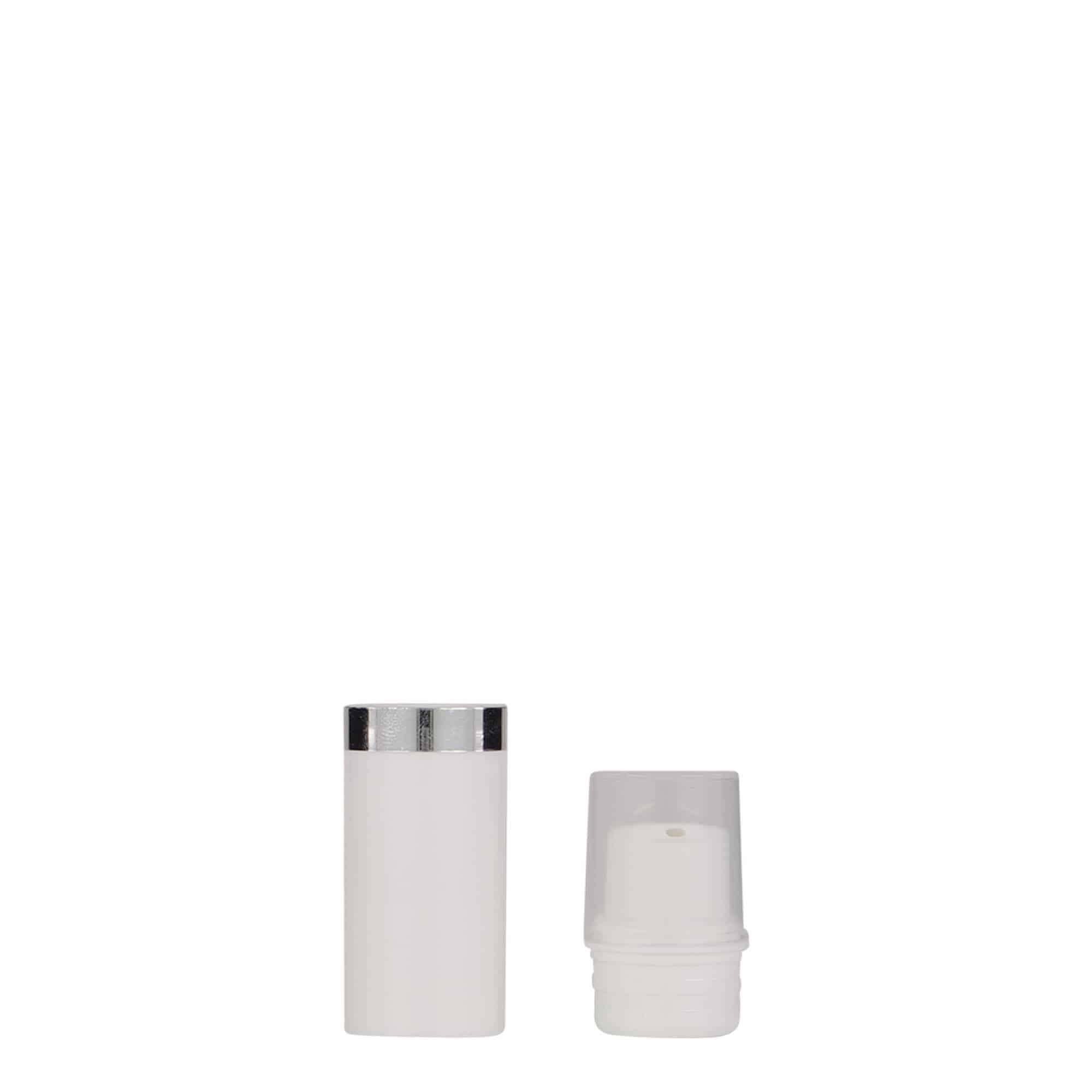 Flacon airless 5 ml 'Nano', plastique PP, blanc Flacon airless 5 ml 'Nano', plastique PP, blanc