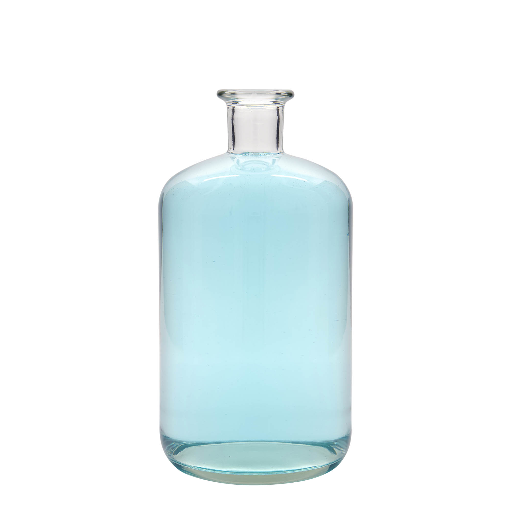 Bouteille en verre apothicaire 1 500 ml, bouchage: bouchon