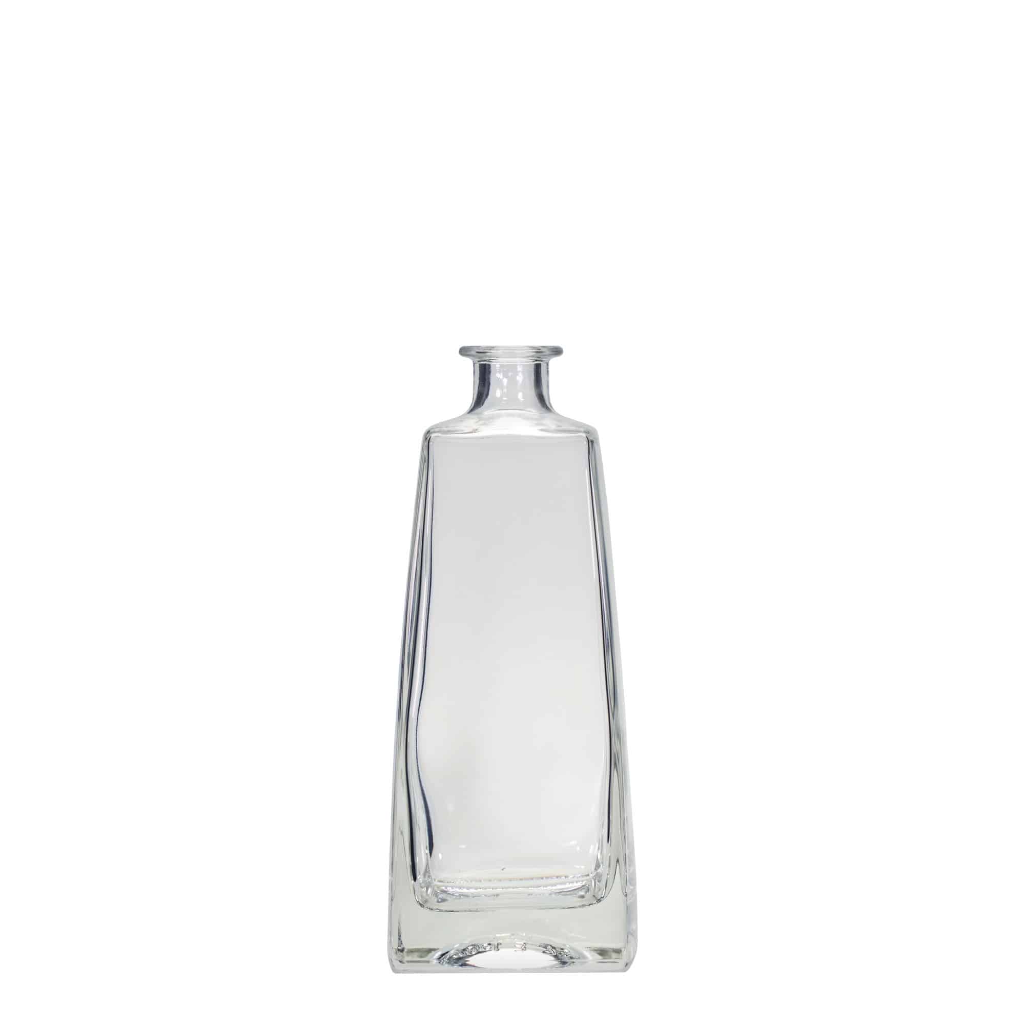 Glazen fles 'Timmy', 700 ml, rechthoekig, monding: kurk Glazen fles 'Timmy', 700 ml, rechthoekig, monding: kurk