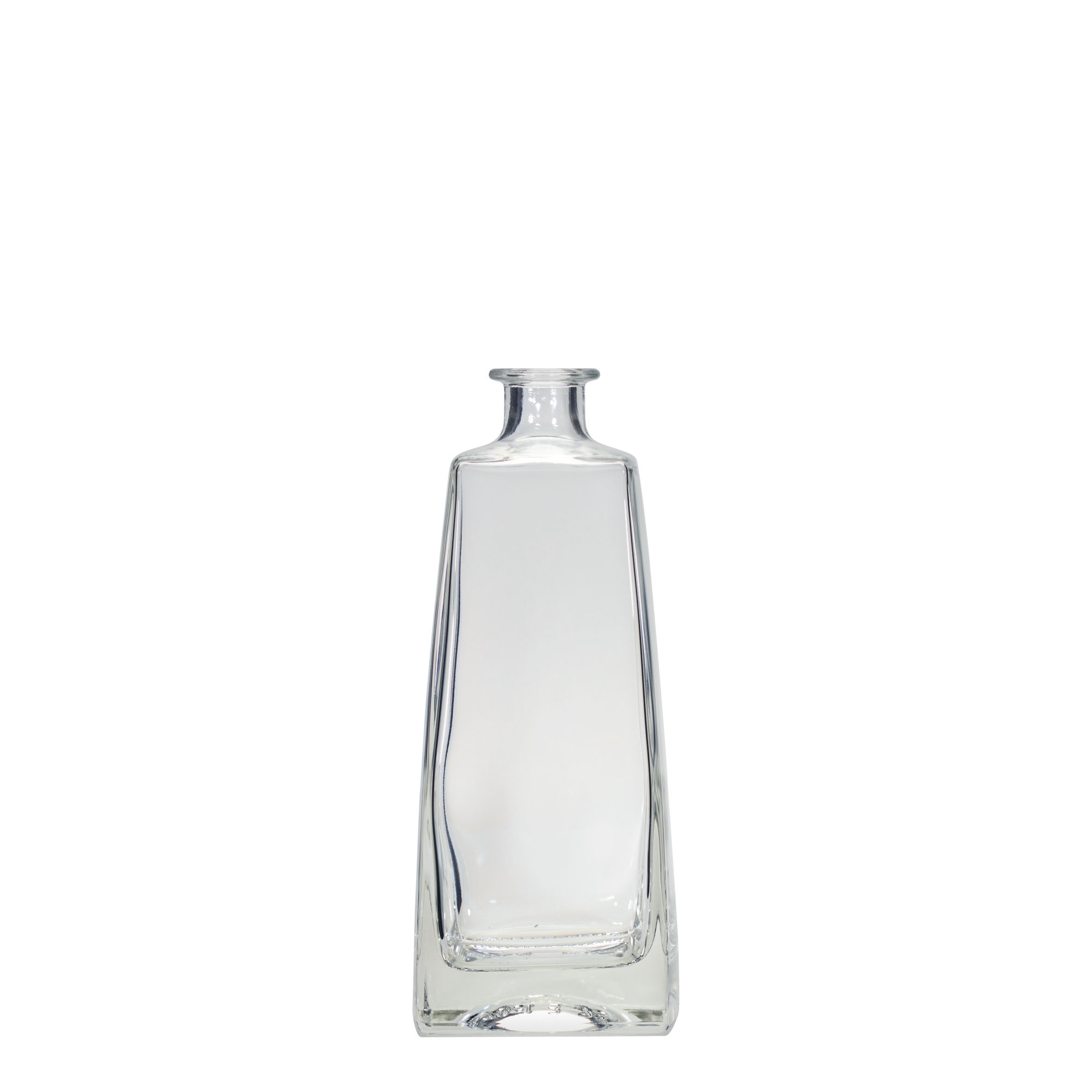 Glazen fles 'Timmy', 700 ml, rechthoekig, monding: kurk