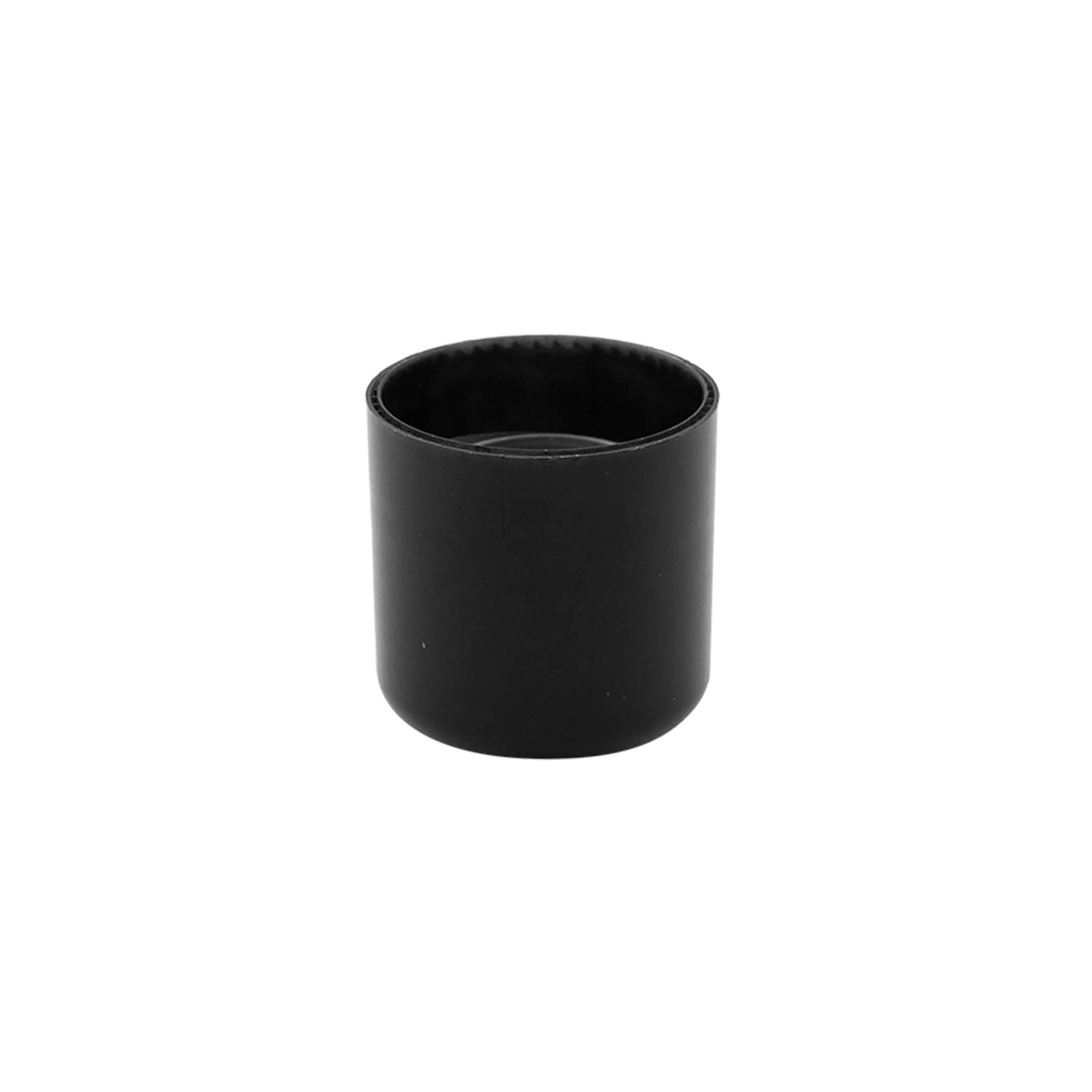 Bougage à vis avec insert de pulvérisation, plastique PP, noir, pour bouchage: 24/410 Bougage à vis avec insert de pulvérisation, plastique PP, noir, pour bouchage: 24/410
