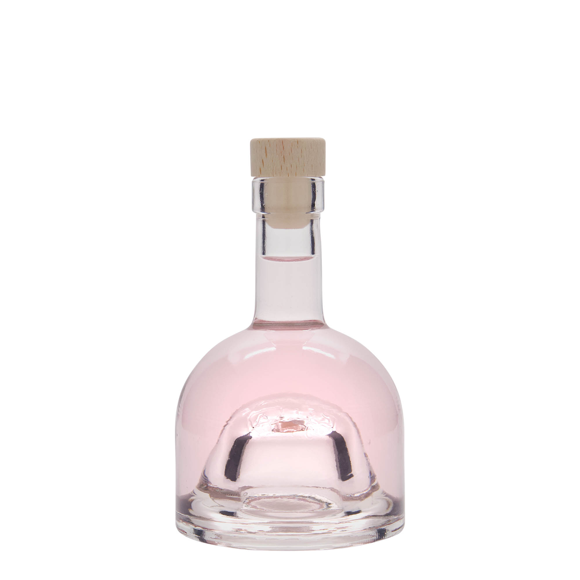 Glazen fles 'Kato', 200 ml, monding: kurk Glazen fles 'Kato', 200 ml, monding: kurk