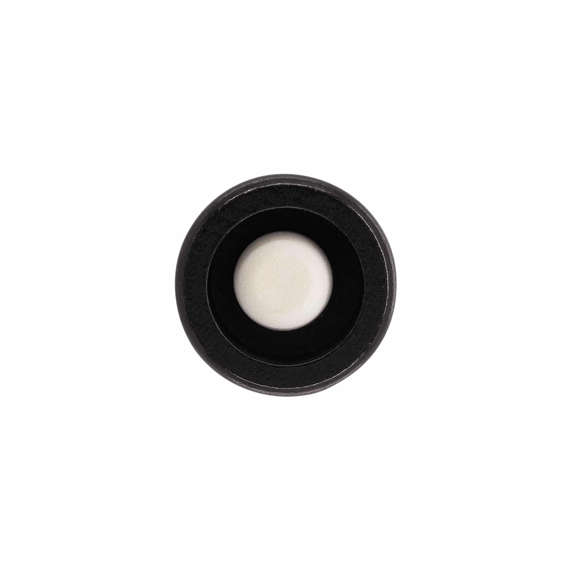 Bouchon à poignée 19 mm, bois/plastique, noir, pour bouchage: bouchon
