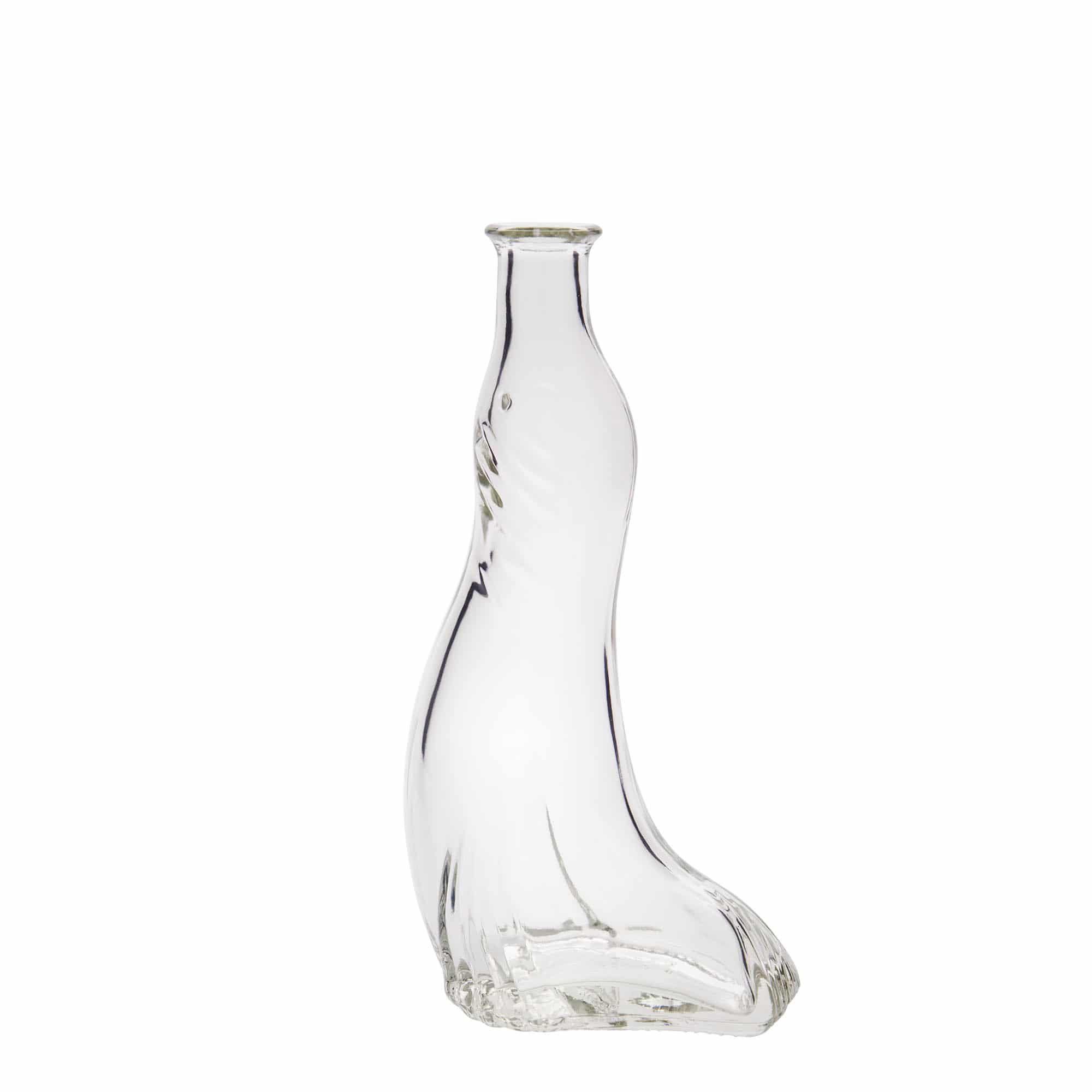 Glazen fles 'Zeehond', 200 ml, monding: kurk Glazen fles 'Zeehond', 200 ml, monding: kurk