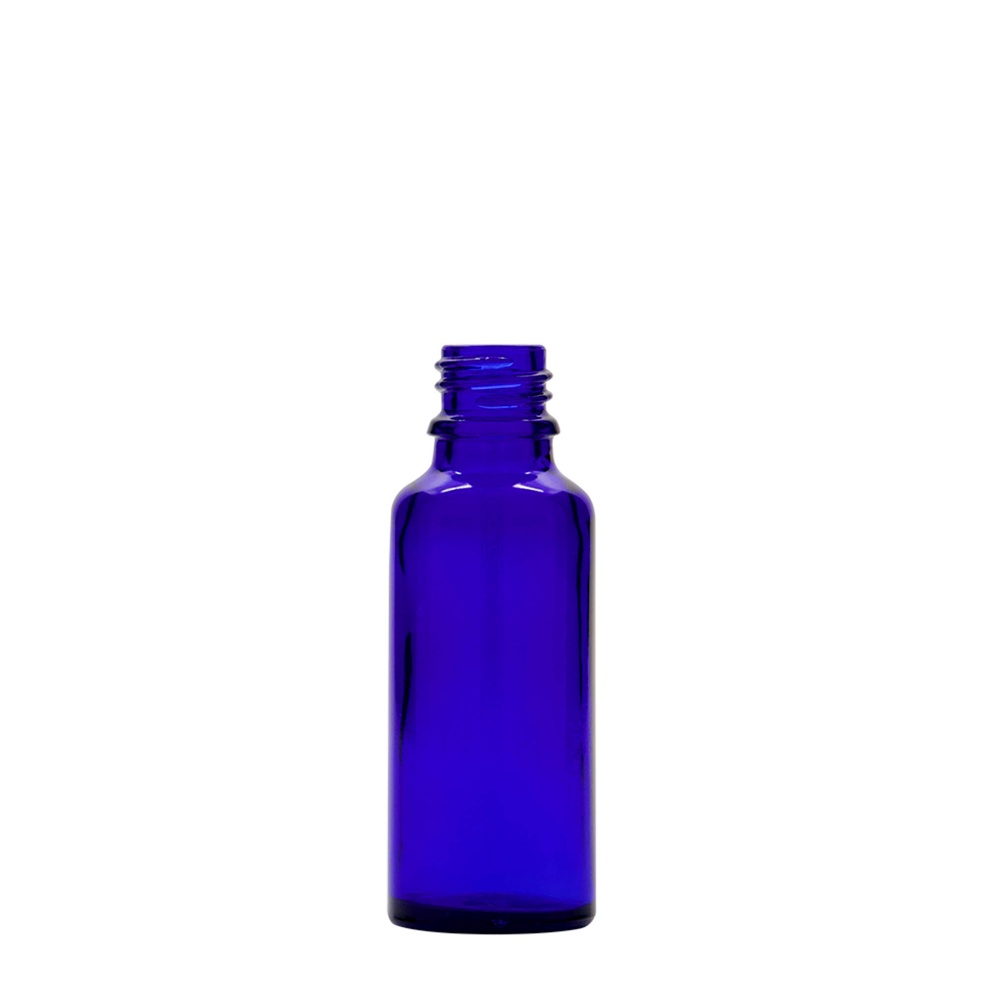 Flacon compte-gouttes médical 30 ml, verre, bleu roi-rouge, bouchage: DIN 18 Flacon compte-gouttes médical 30 ml, verre, bleu roi-rouge, bouchage: DIN 18