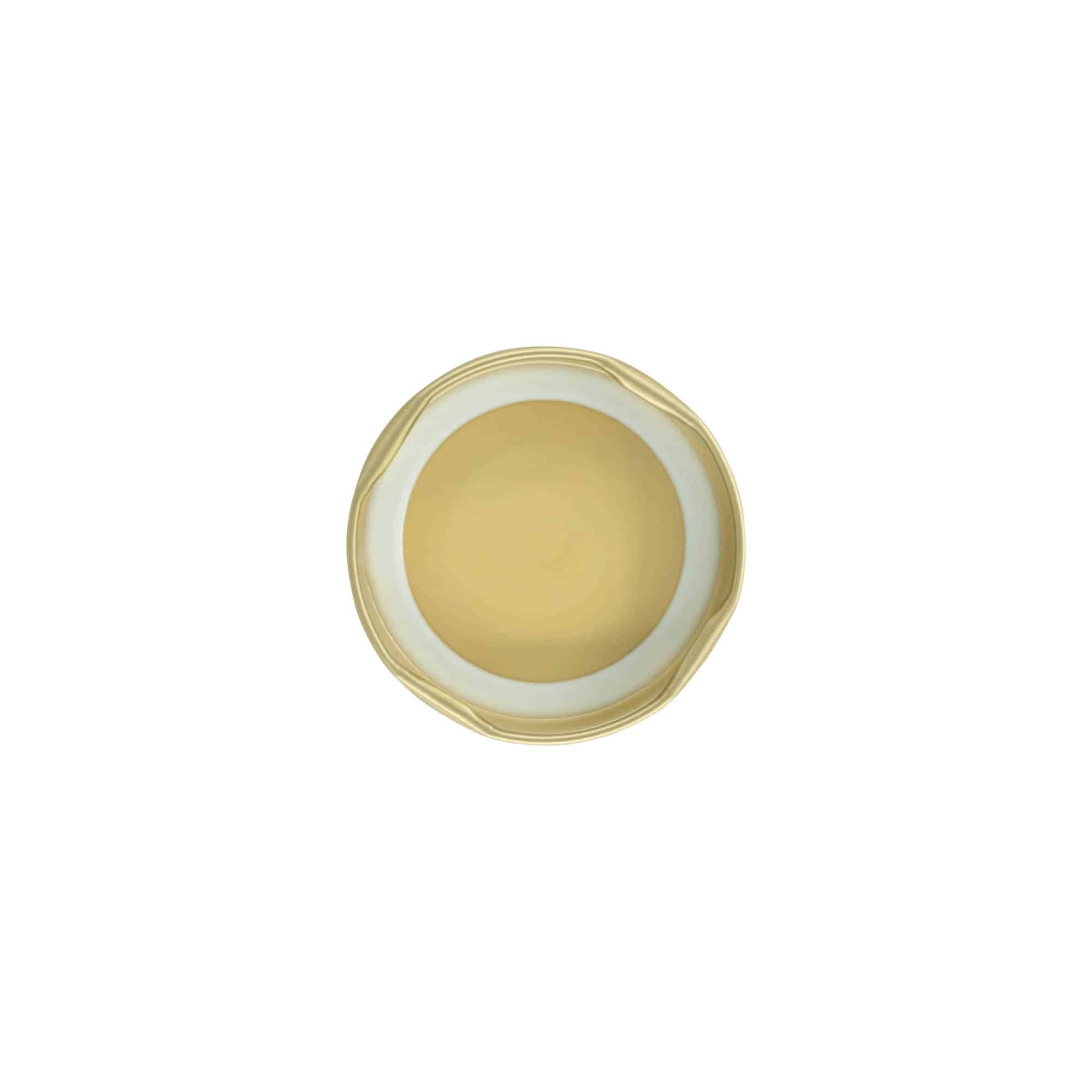 Twist-offdeksel, blik, goud, voor monding: TO 53 Twist-offdeksel, blik, goud, voor monding: TO 53