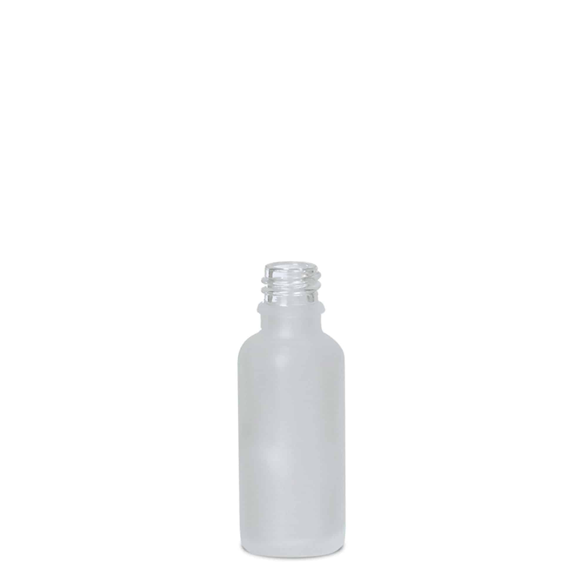30 ml medicijnfles, glas, bruin mat, opening: DIN 18 30 ml medicijnfles, glas, bruin mat, opening: DIN 18
