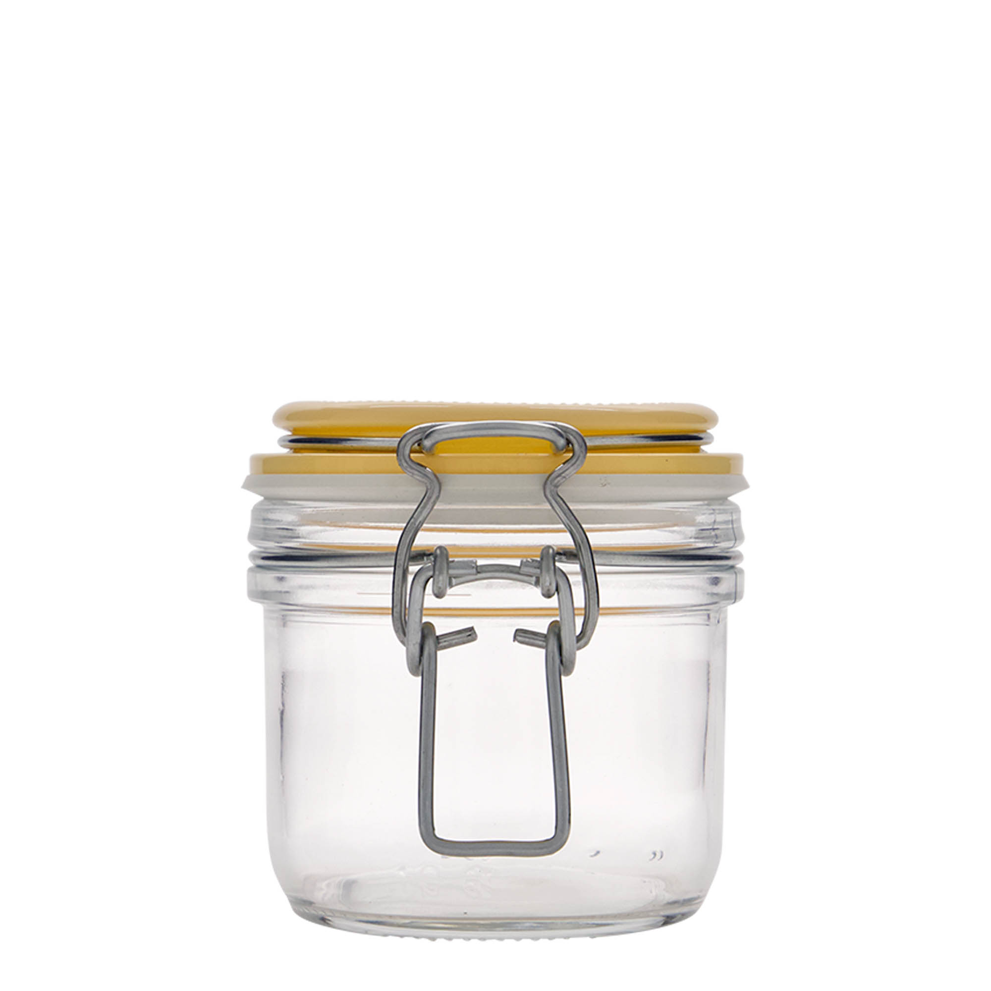 Bocal à fermeture mécanique 200 ml 'Fido', jaune, bouchage: bouchon mécanique Bocal à fermeture mécanique 200 ml 'Fido', jaune, bouchage: bouchon mécanique