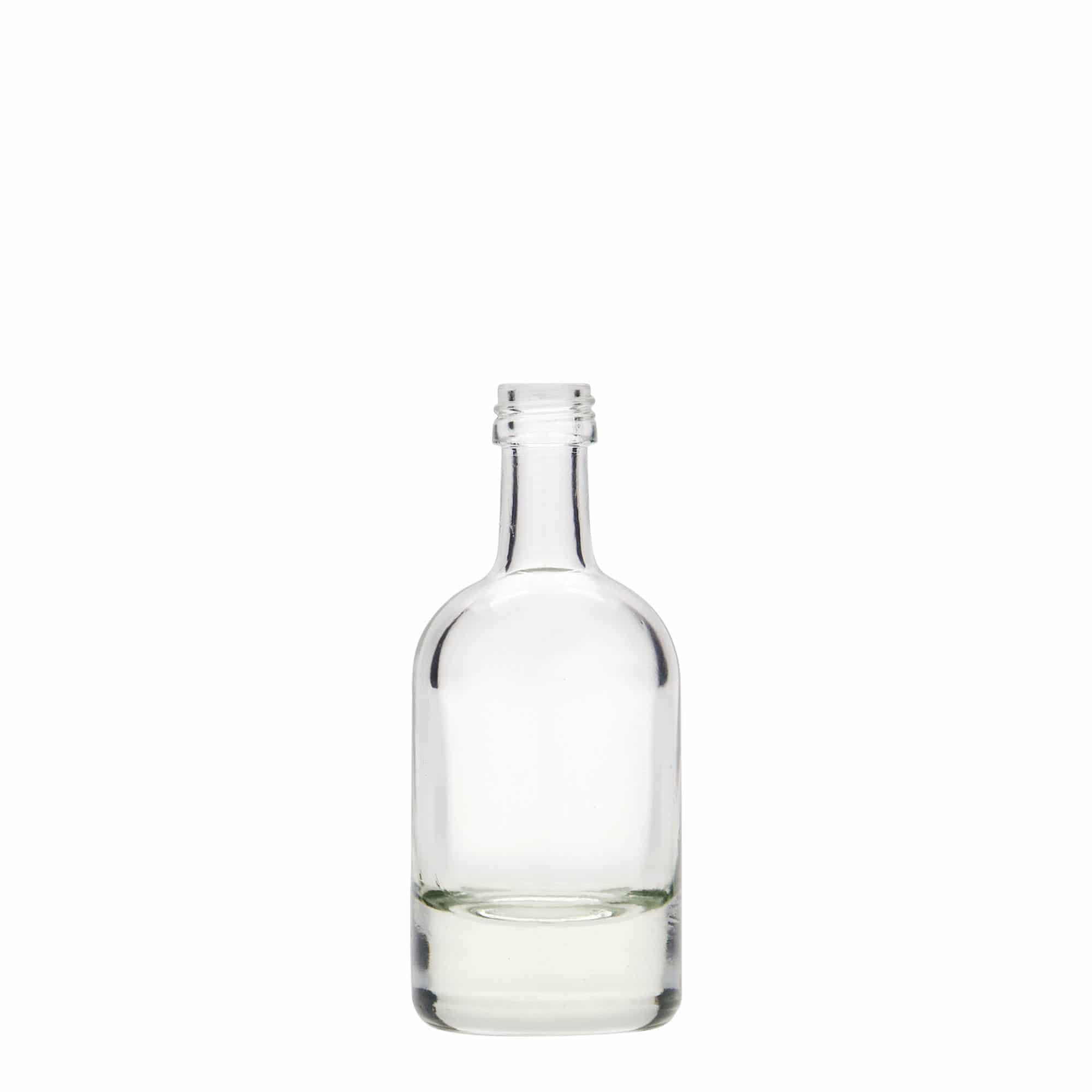 Bouteille en verre 50 ml 'Linea Uno', bouchage: PP 18