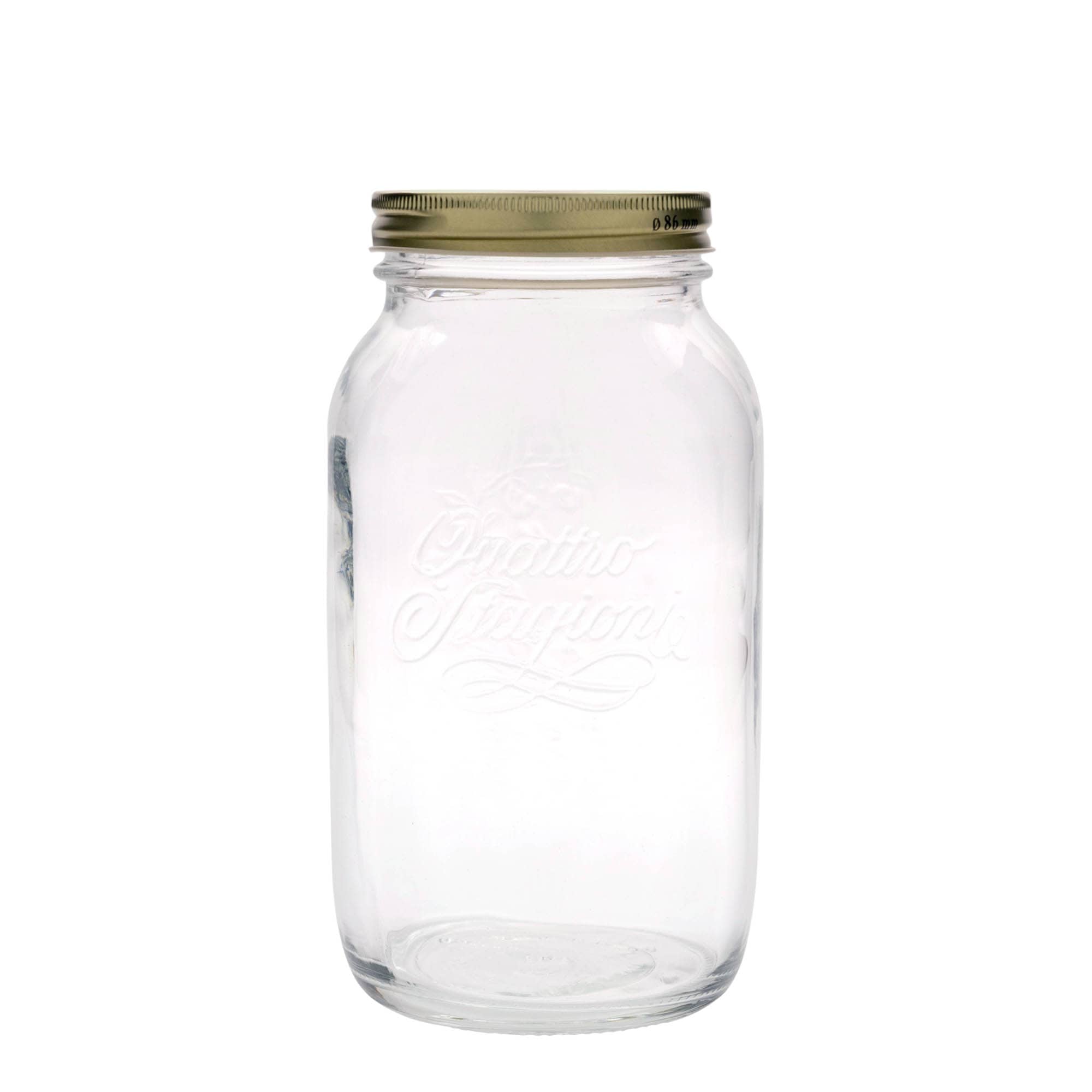 Bocal 1 500 ml « Quattro Stagioni », bouchage: Bougage à vis