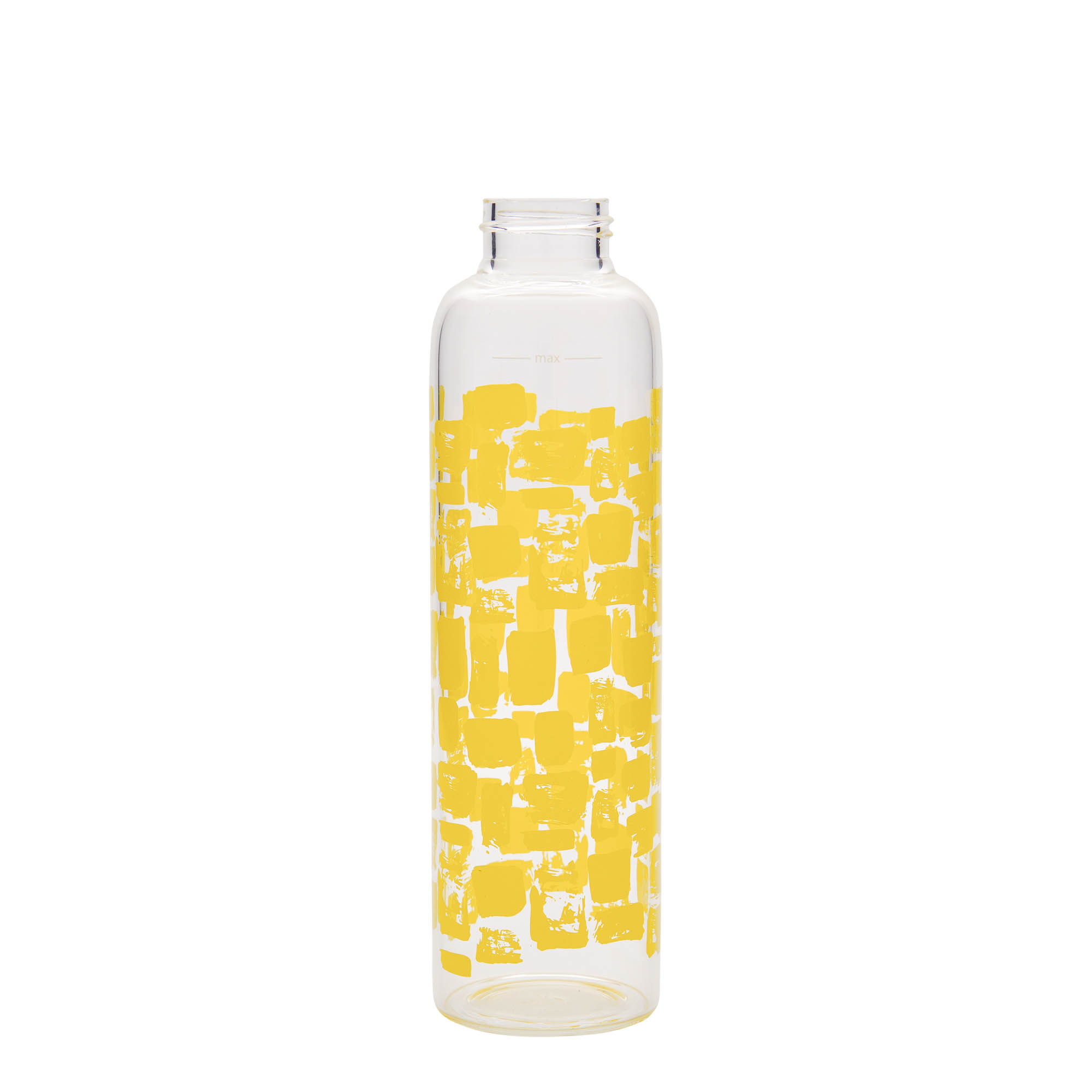 Gourde 500 ml 'Perseus', motif : rectangles jaunes, bouchage: Bougage à vis Gourde 500 ml 'Perseus', motif : rectangles jaunes, bouchage: Bougage à vis