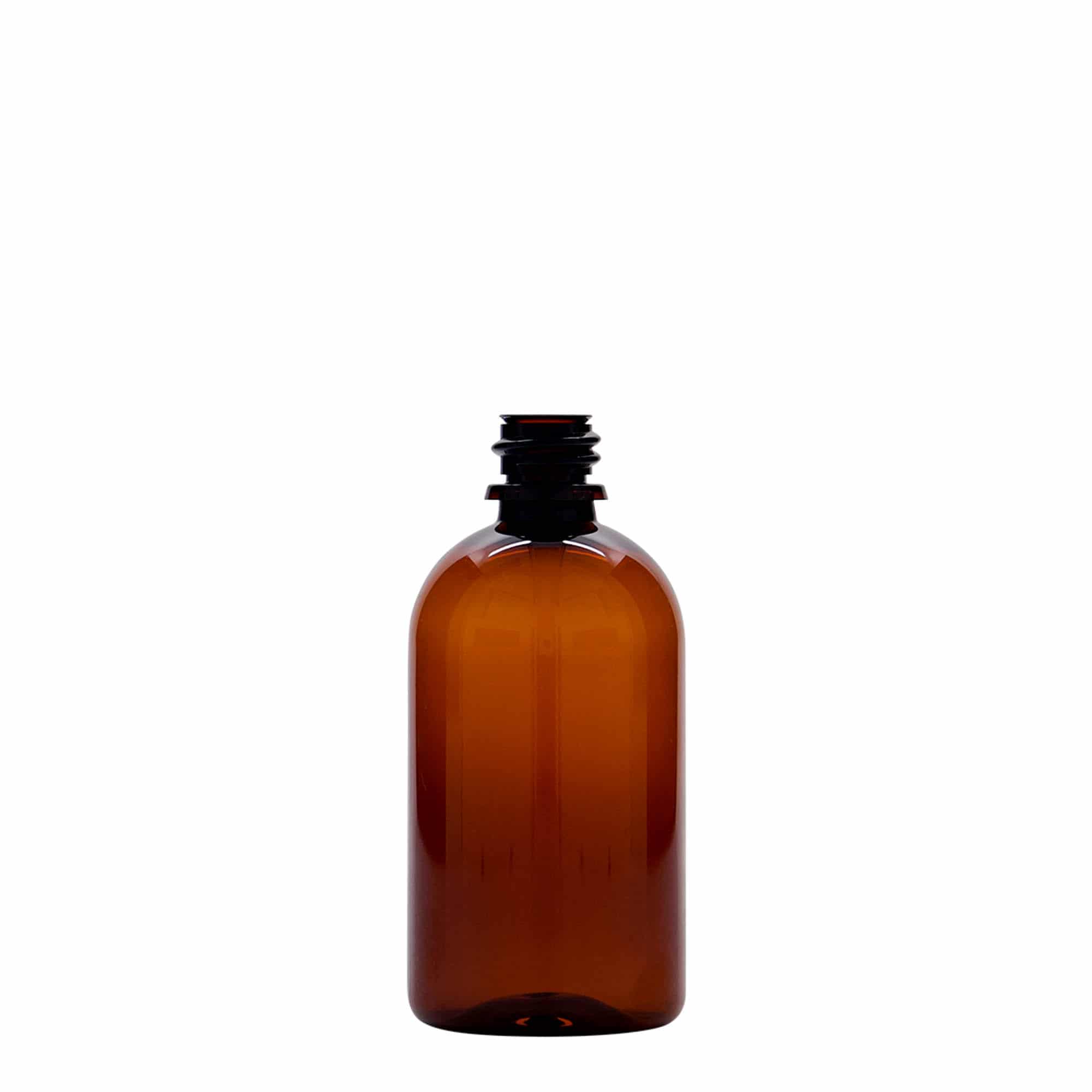 Pet-medicijnfles 'Easy Living', 100 ml, bruin, kunststof, monding: DIN 18 Pet-medicijnfles 'Easy Living', 100 ml, bruin, kunststof, monding: DIN 18
