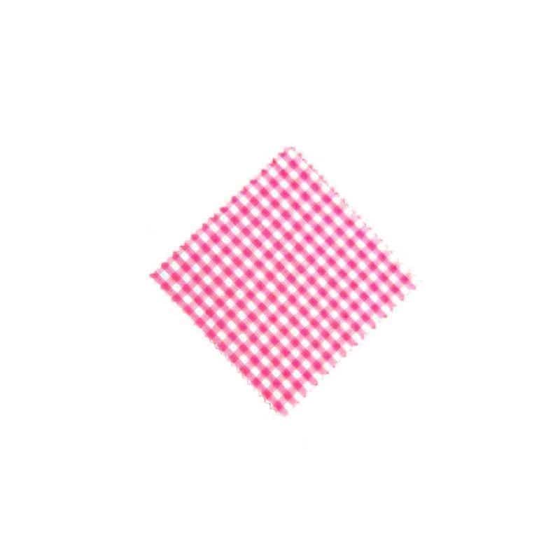 Napperon à carreaux 12x12, carré, tissu, rose, bouchage: TO38-TO53 Napperon à carreaux 12x12, carré, tissu, rose, bouchage: TO38-TO53