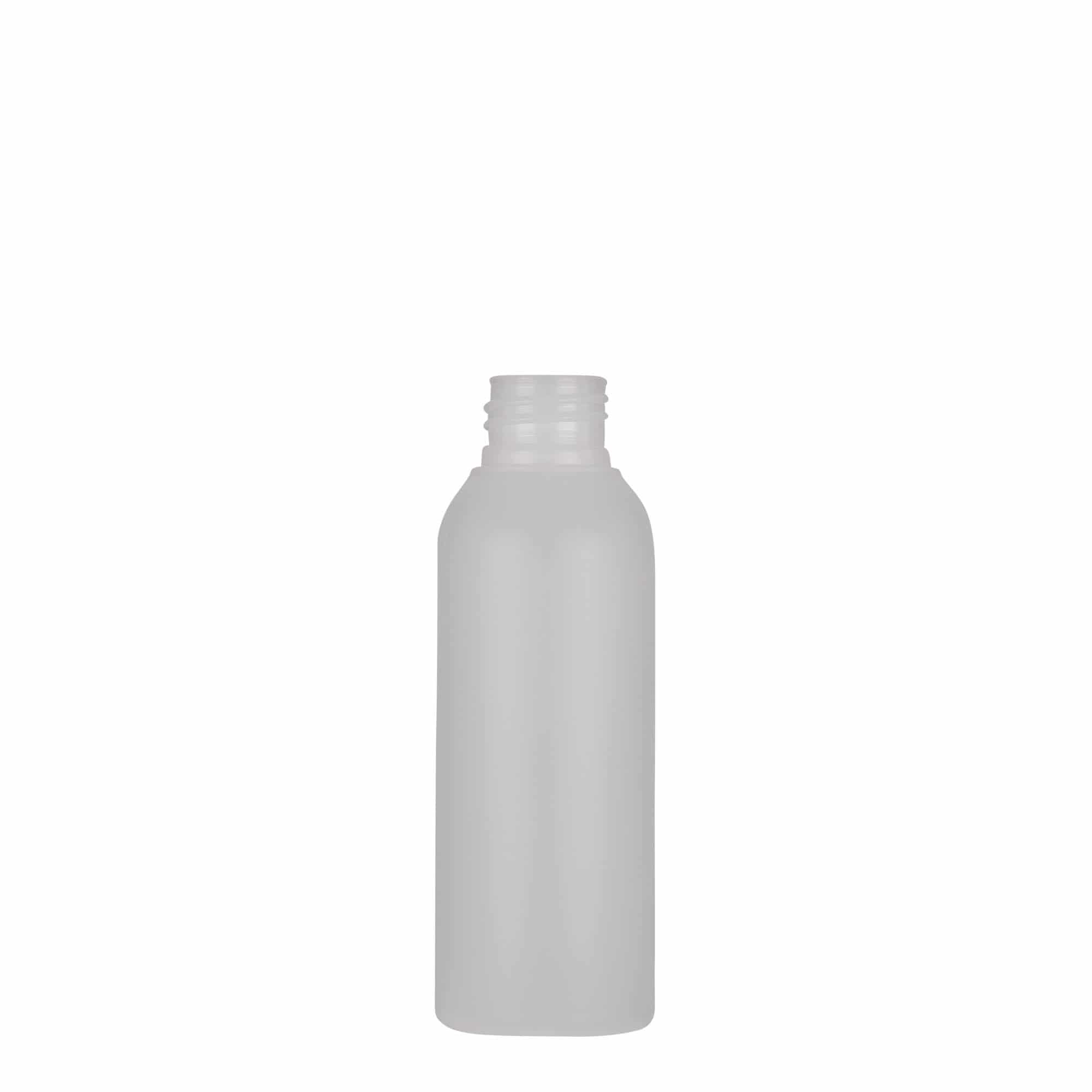 Plastic fles 'Tuffy', 100 ml, HDPE, naturel, monding: 24/410