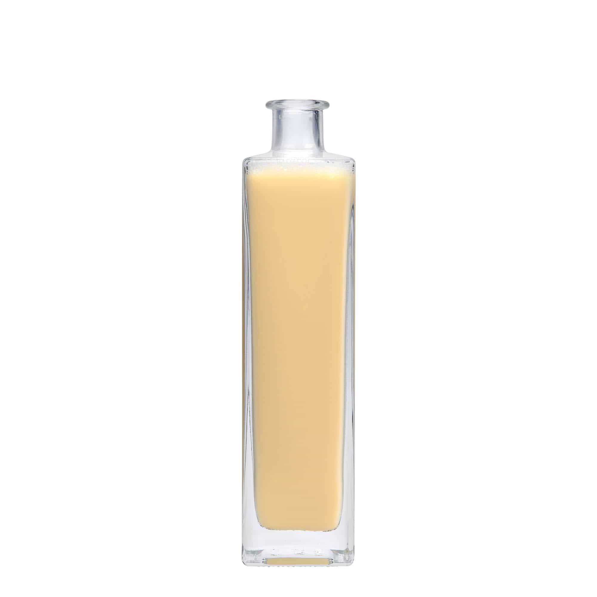 Bouteille en verre 500 ml « Rafaello », carrée, bouchage: bouchon