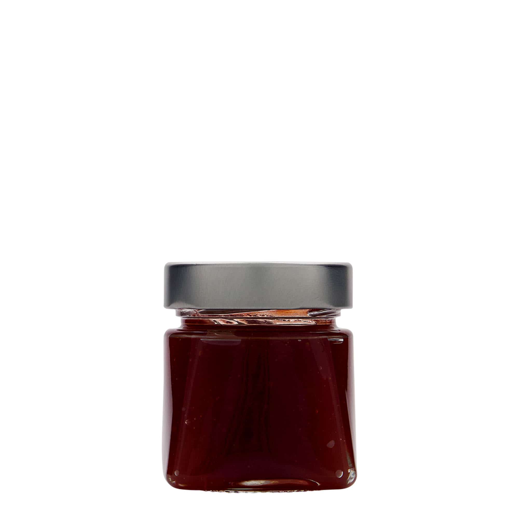 Vierkante pot 'Luxor', 106 ml, monding: deep-twist-off (DTO 58)