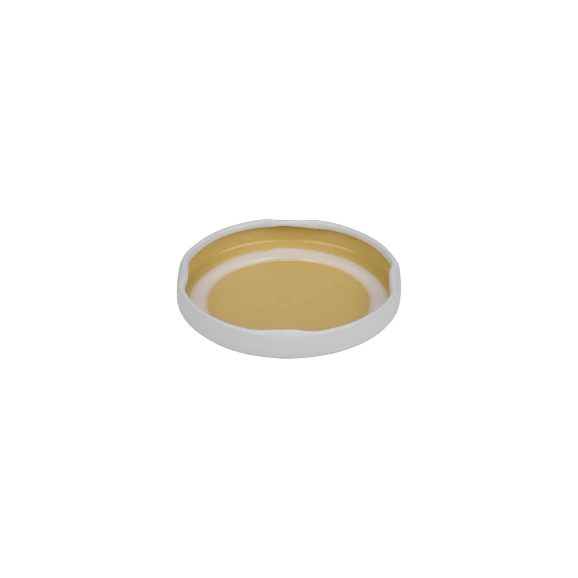 Couvercle Twist-Off, fer blanc, blanc, pour bouchage: TO 58