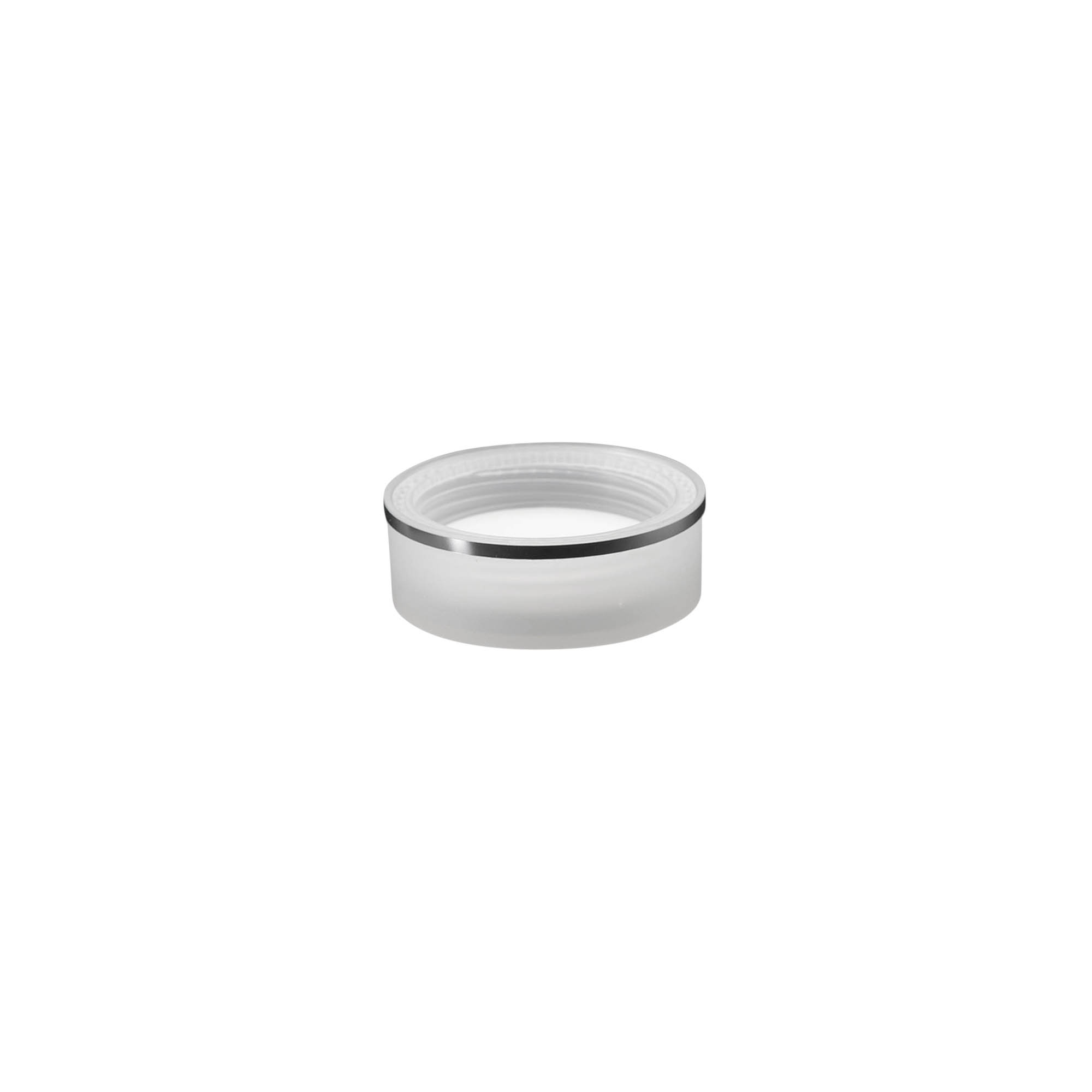 Schroefsluiting 'Clear/Platin Edition', PP-kunststof, wit, voor monding: 45/2P Schroefsluiting 'Clear/Platin Edition', PP-kunststof, wit, voor monding: 45/2P