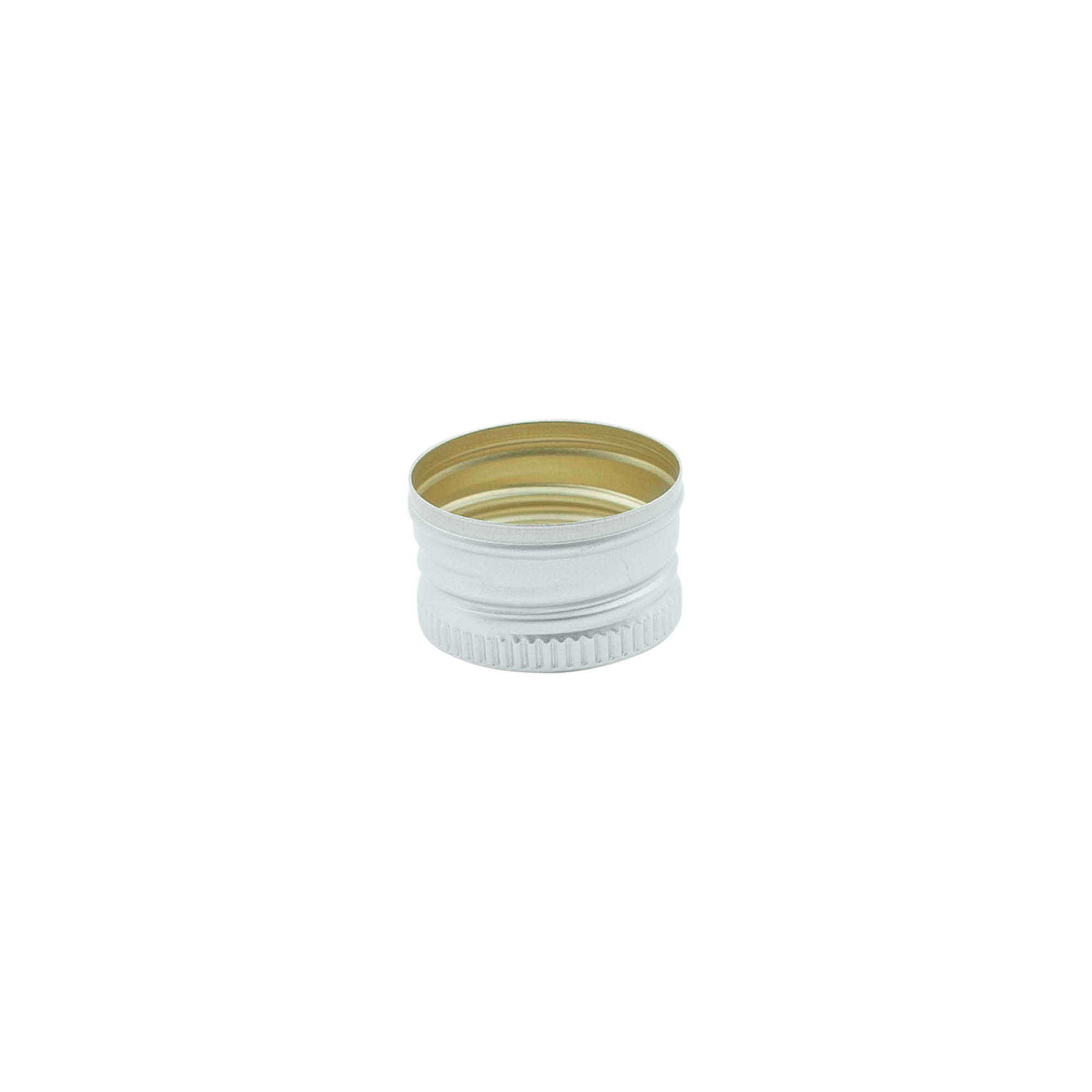 Schroefsluiting, metaal, zilver, voor monding: PP 22 Schroefsluiting, metaal, zilver, voor monding: PP 22