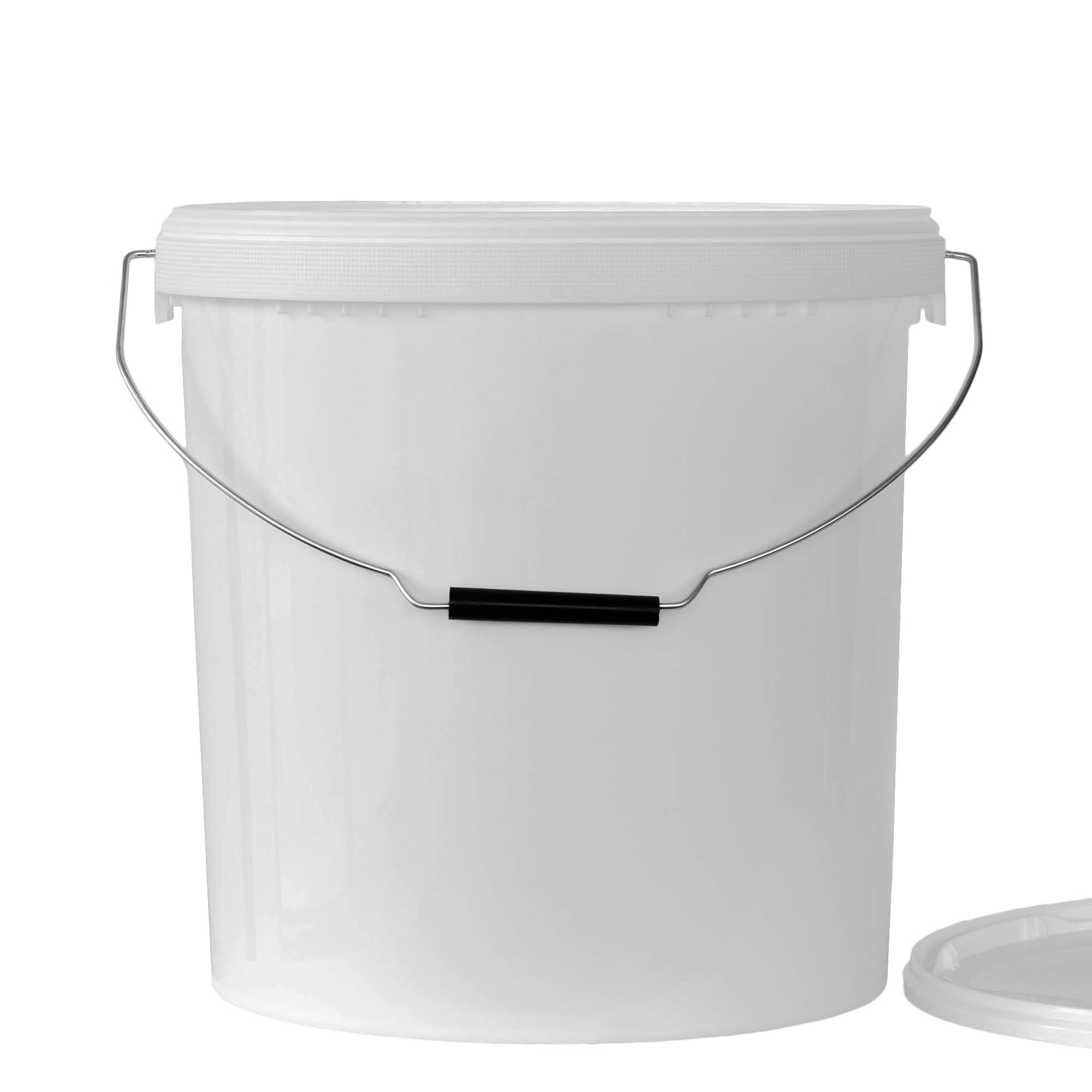 Seau 20 l, plastique PP, blanc