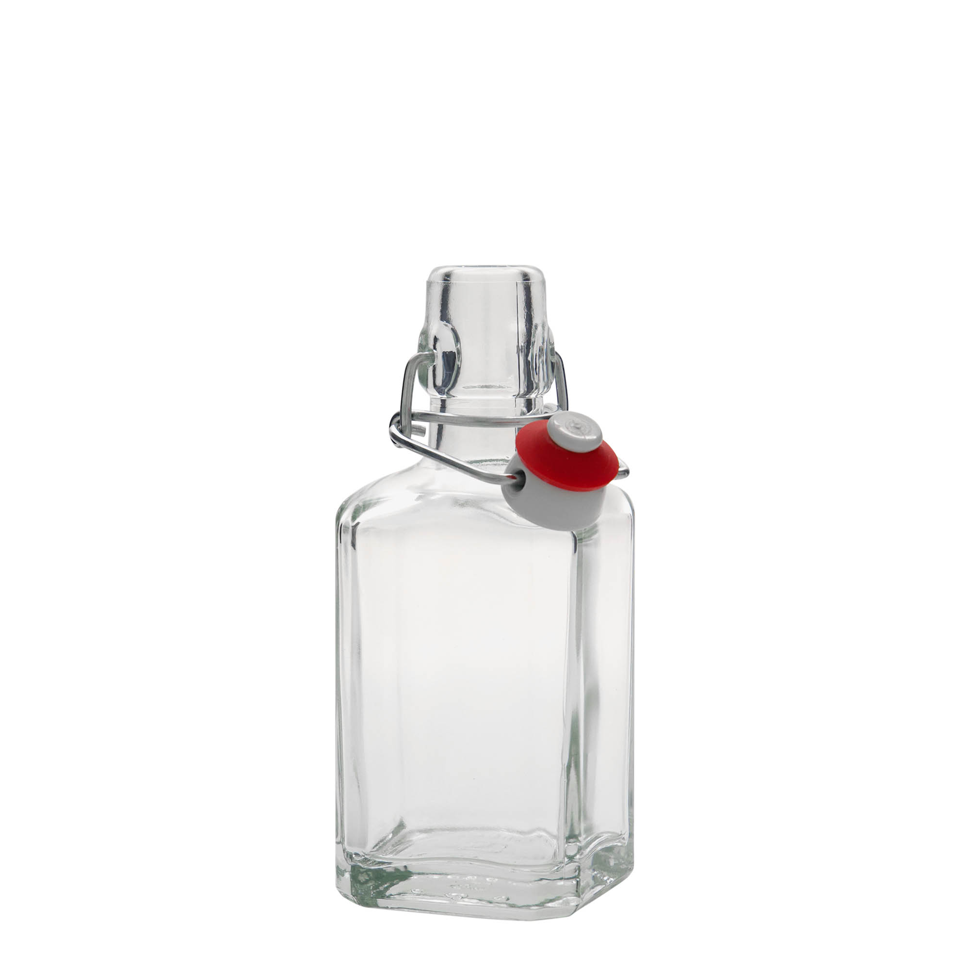 Bouteille en verre 250 ml 'Rialto', carrée, bouchage: bouchon mécanique