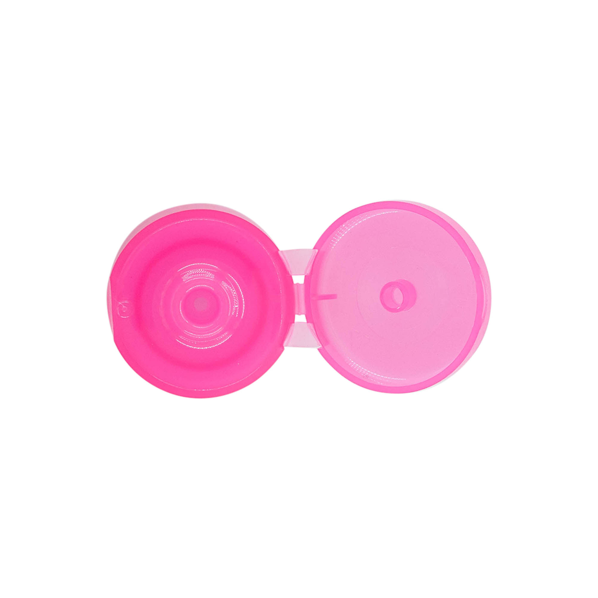 Bougage à vis à charnière rabattable, plastique PP, rose, pour bouchage: 24/410