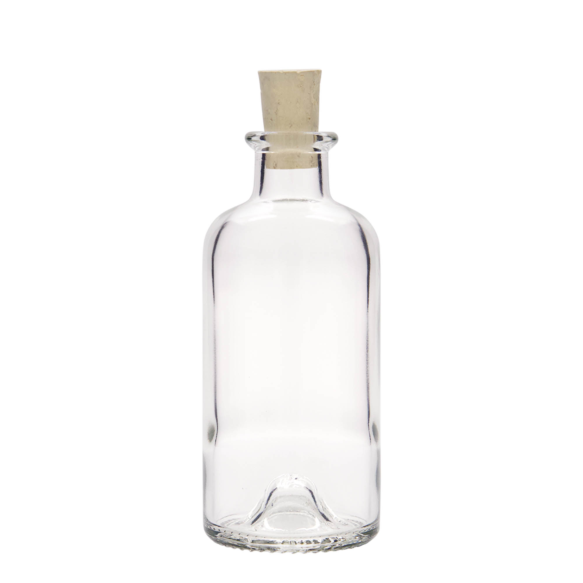 Bouteille en verre apothicaire 200 ml, bouchage: bouchon