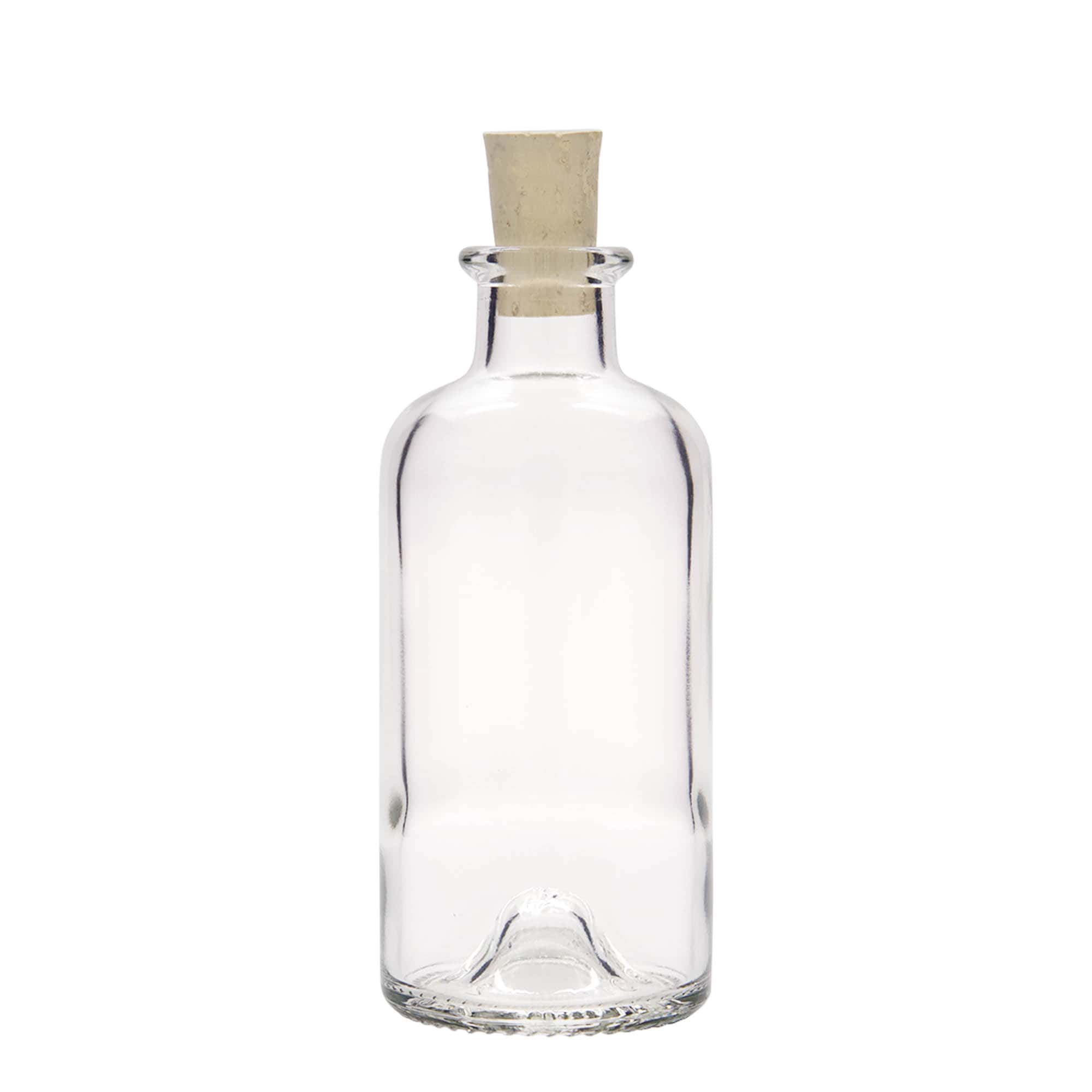 Bouteille en verre apothicaire 200 ml, bouchage: bouchon