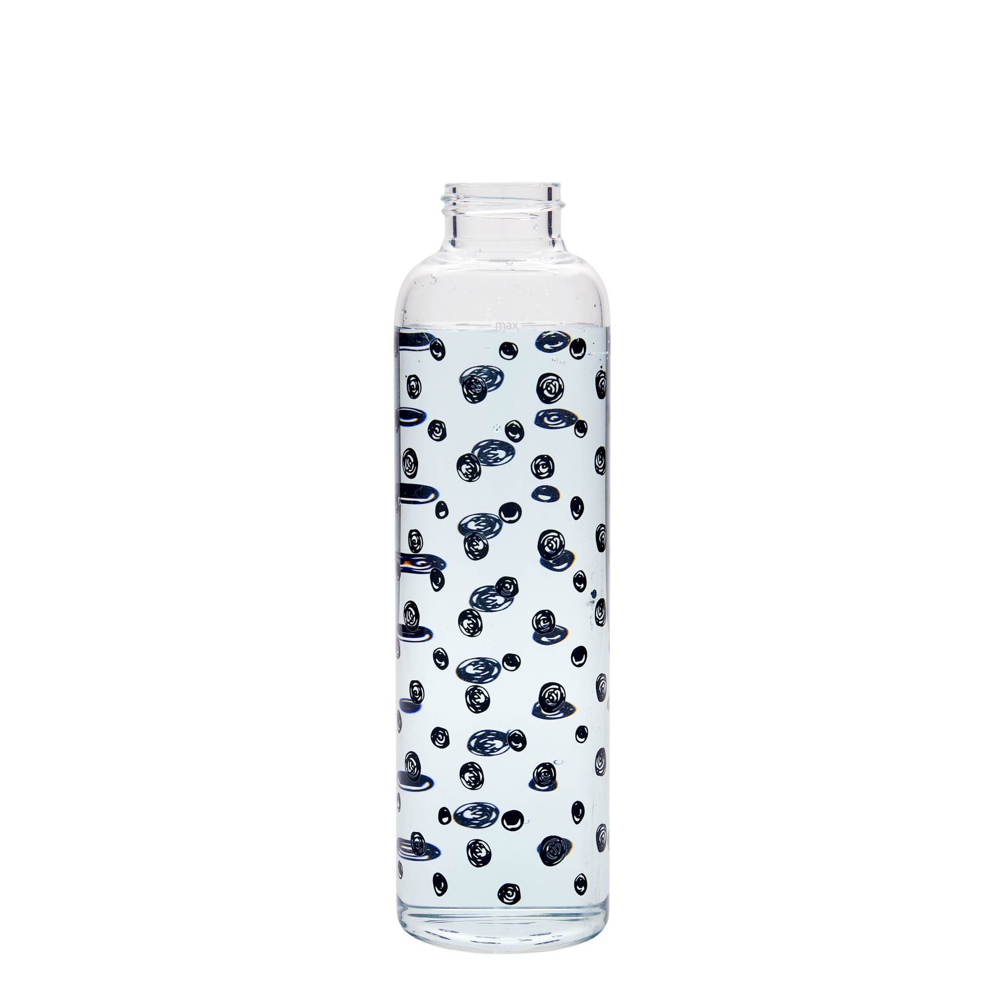 Gourde 500 ml 'Perseus', motif : points noirs, bouchage: Bougage à vis Gourde 500 ml 'Perseus', motif : points noirs, bouchage: Bougage à vis