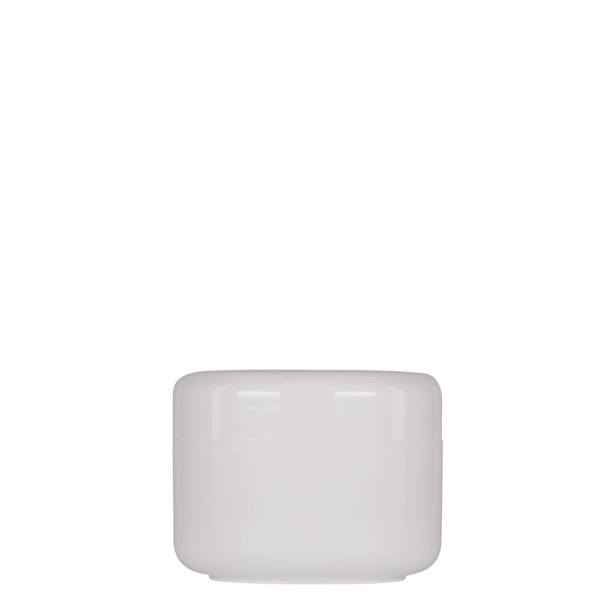 Boîte en plastique 100 ml 'Bianca', PP, blanche, bouchage: Bougage à vis