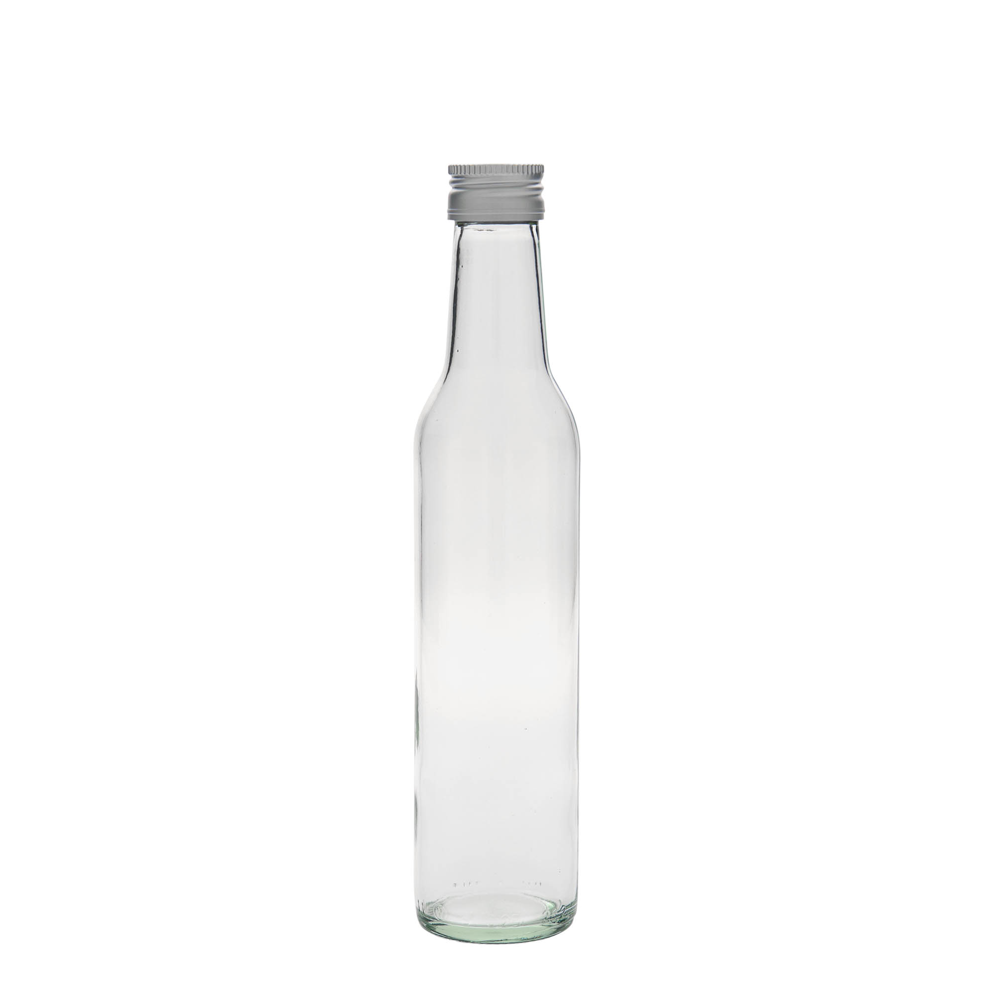 Glazen fles 'Cilindrica', 250 ml, monding: PP 28 Glazen fles 'Cilindrica', 250 ml, monding: PP 28
